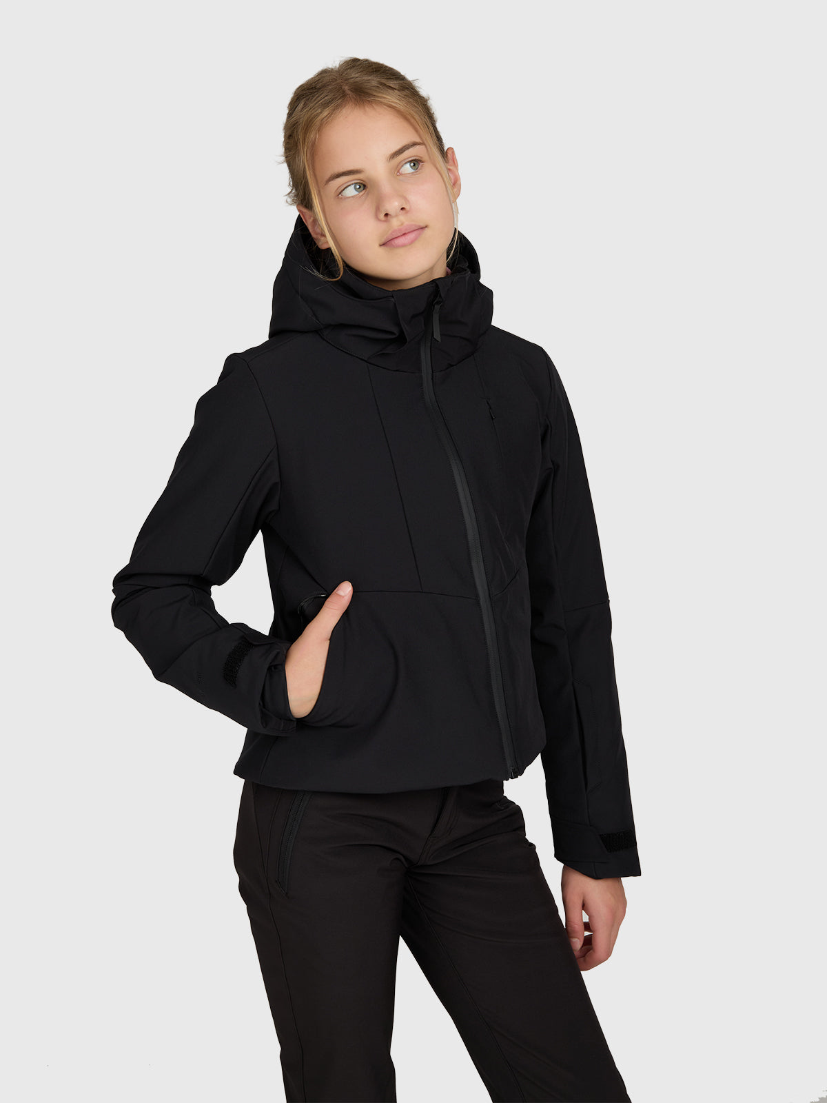 Jany Girls Softshell Jacket Snow | Black