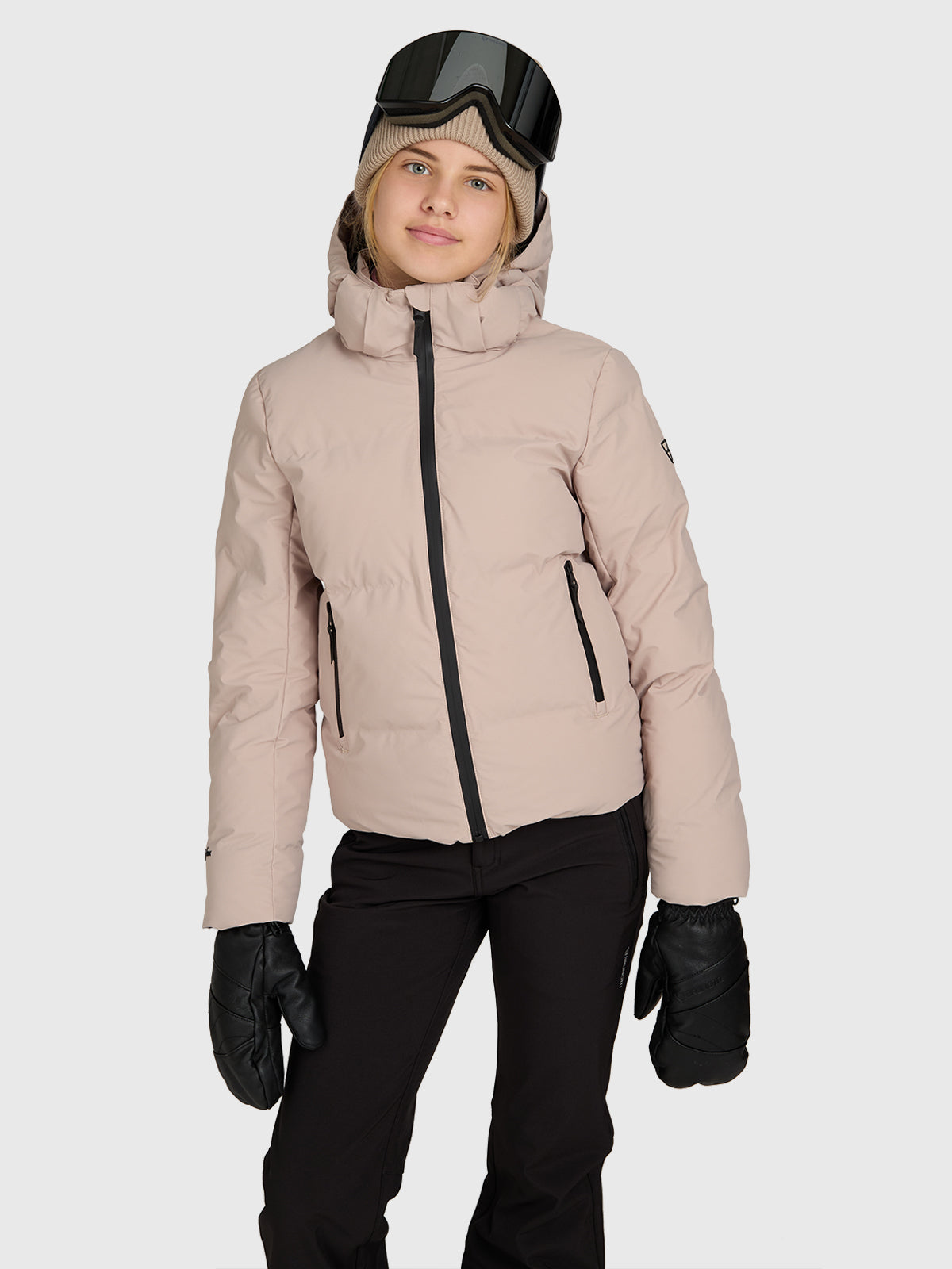 Eriny Girls Snow Jacket | Sepia Rose