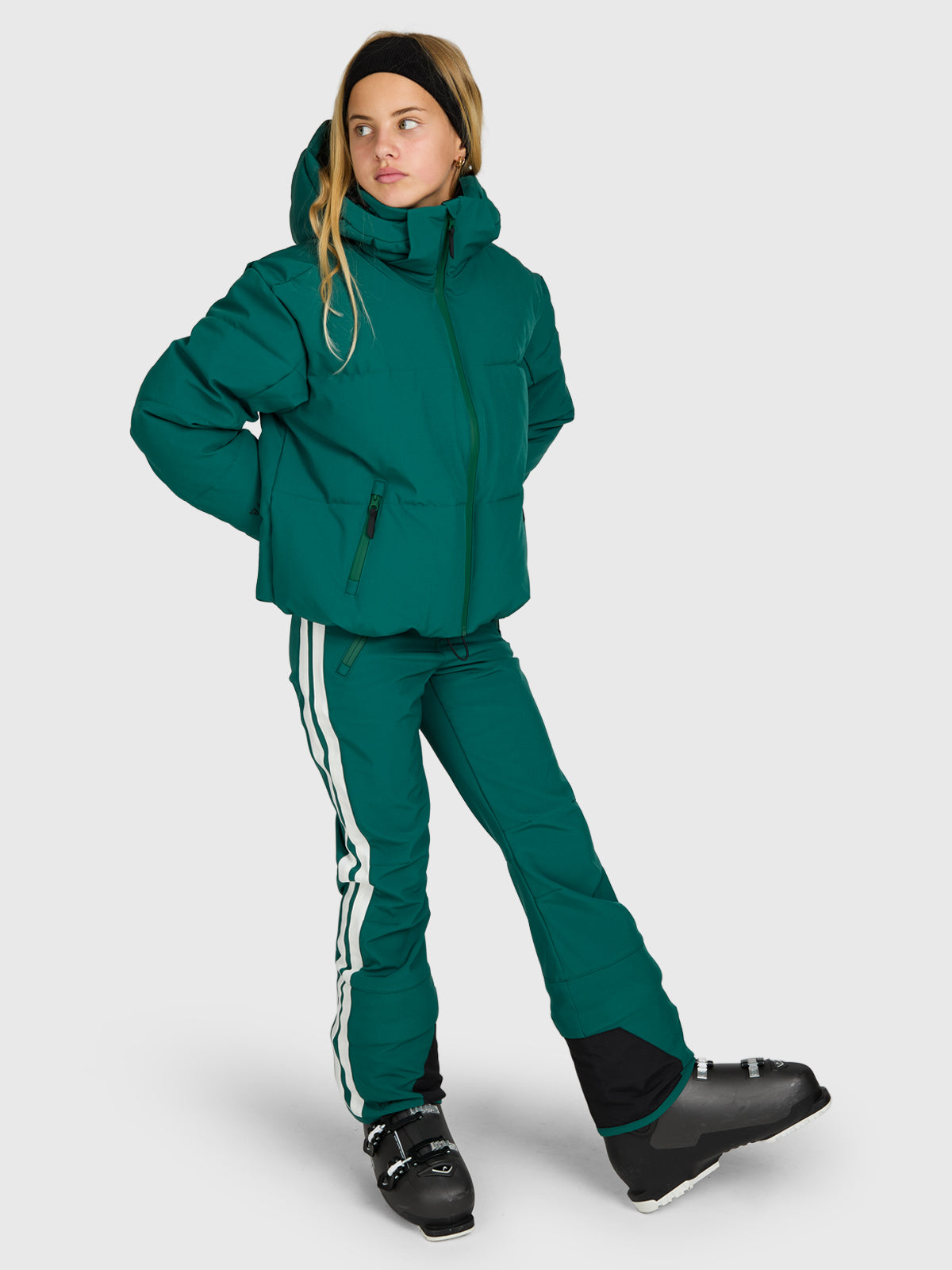 Lennys Girls Softshell Pants | Hunter Green