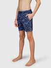 Bru-conicy-Print Jongens Zwem Shorts | Indigo Blue