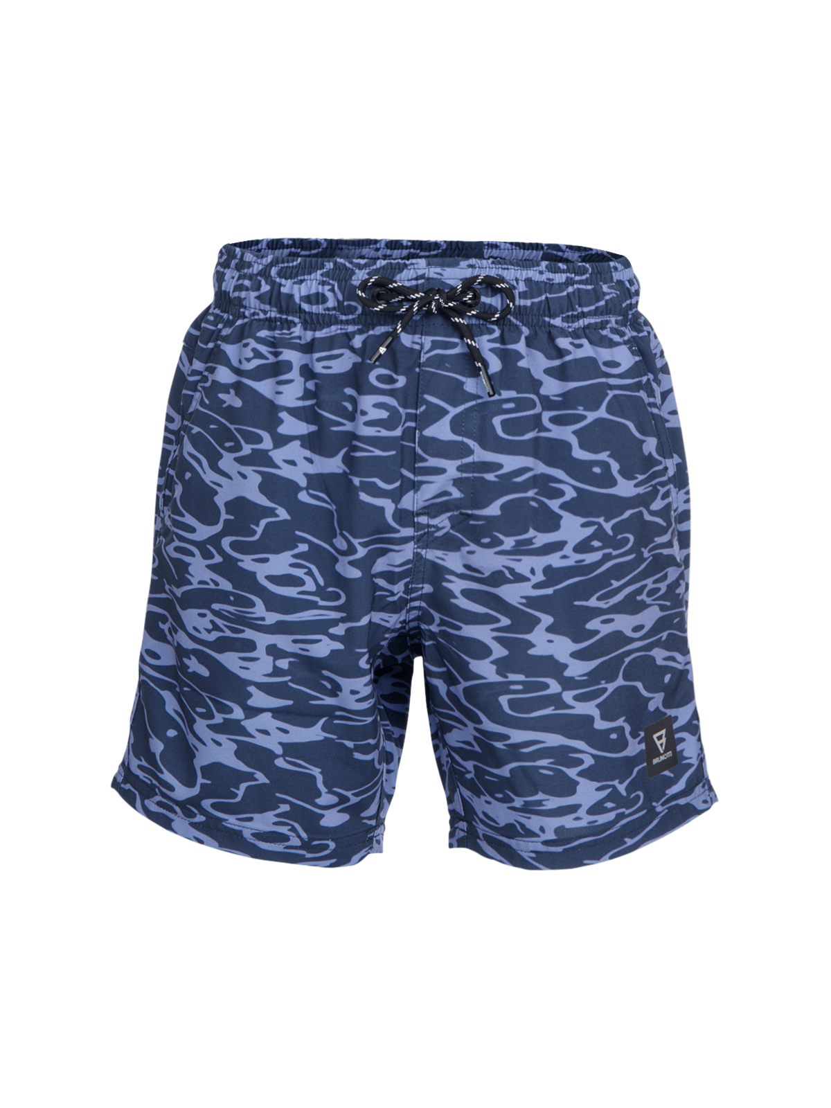 Bru-conicy-Print Boys Swim Shorts | Indigo Blue