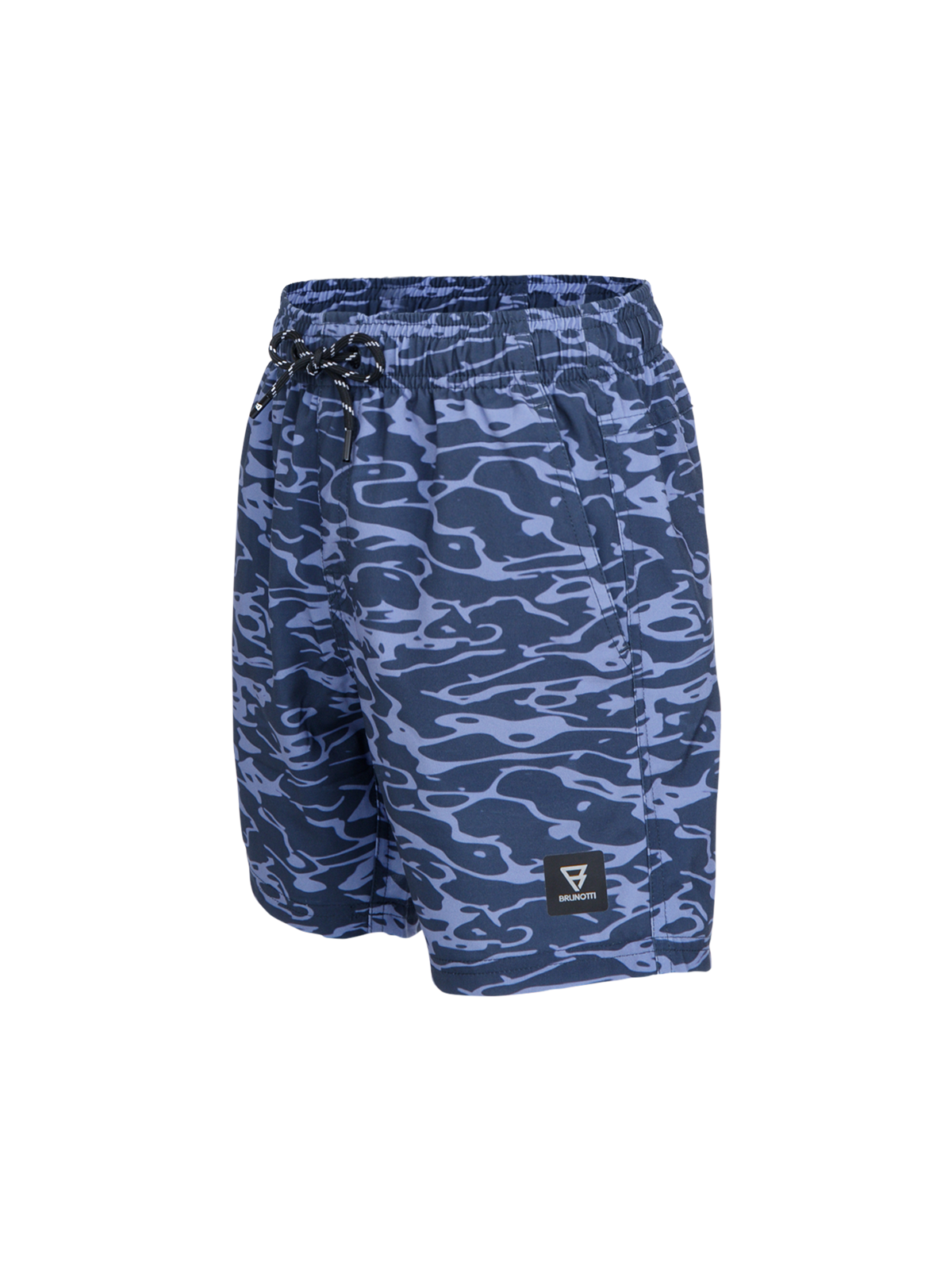 Bru-conicy-Print Boys Swim Shorts | Indigo Blue