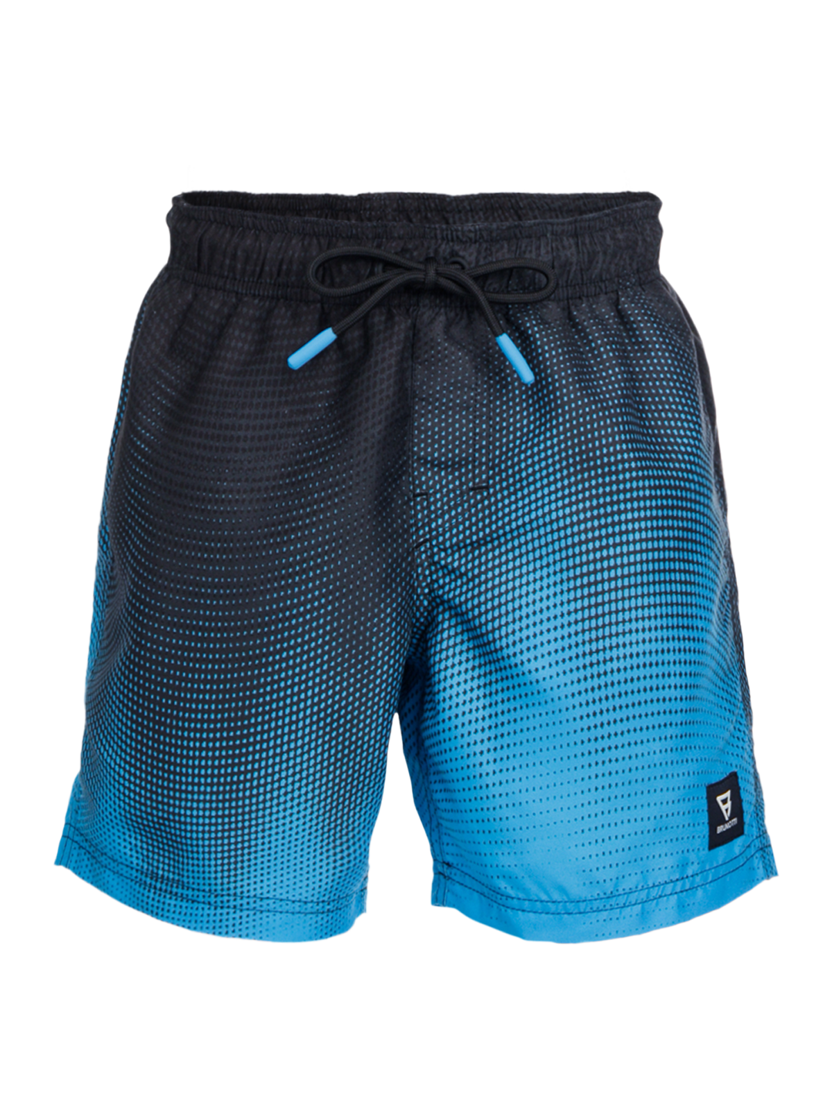 Cestery-Panel Print Boys Swim Shorts | Kingfisher Blue