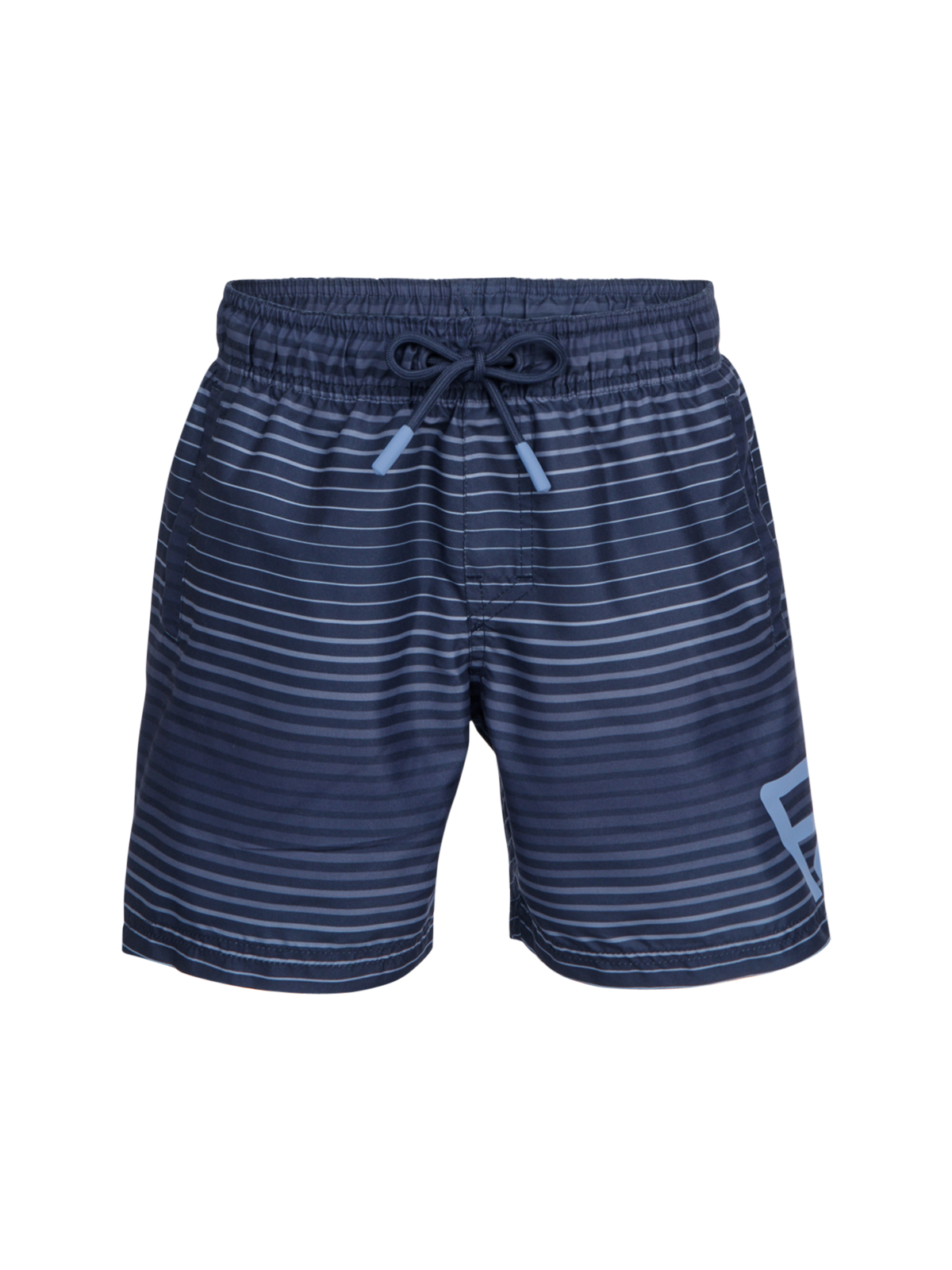 Cestery-Stripe Boys Swim Shorts | Indigo blue