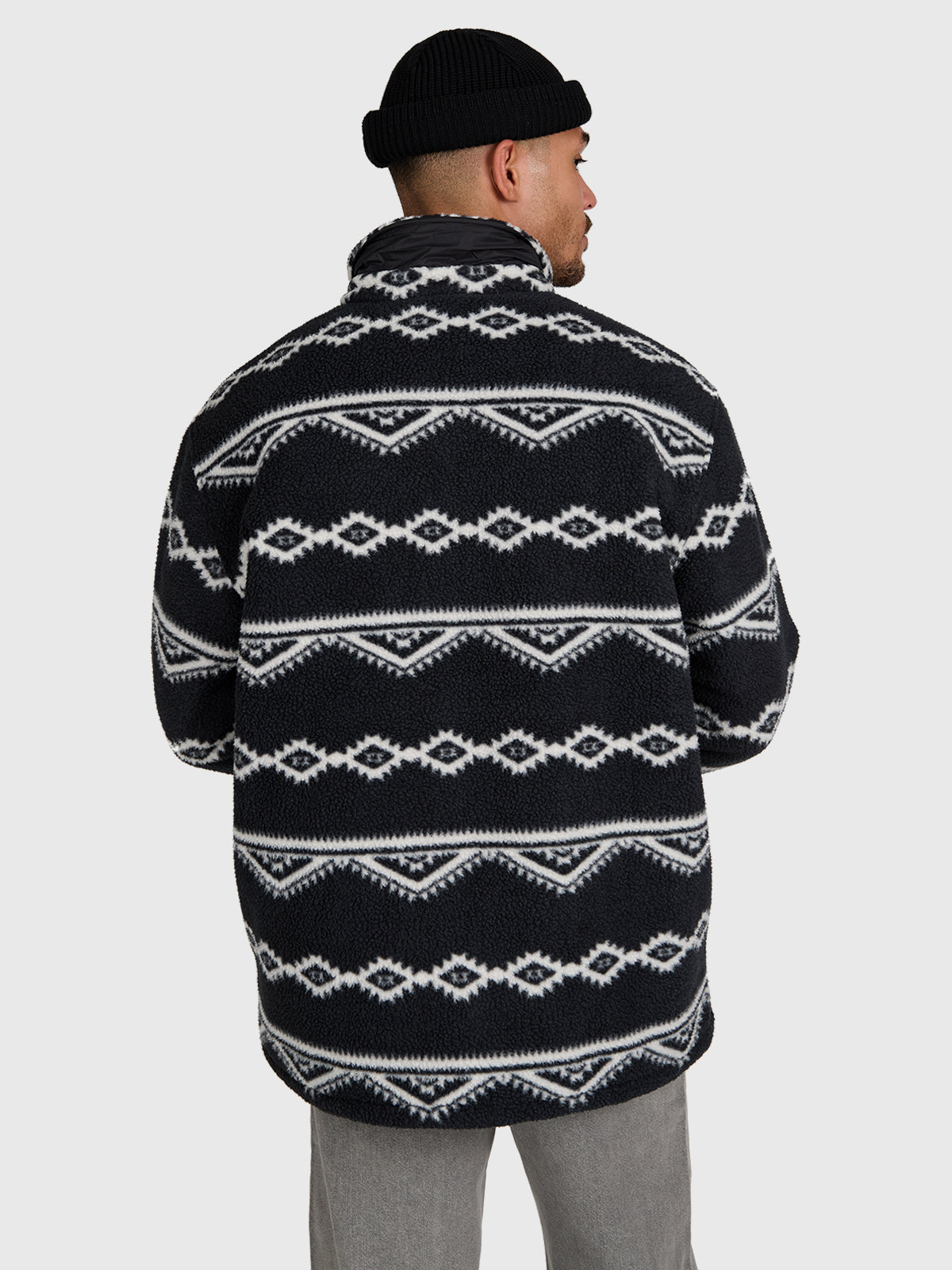 Kevionnet Men Fleece Jacket | Black
