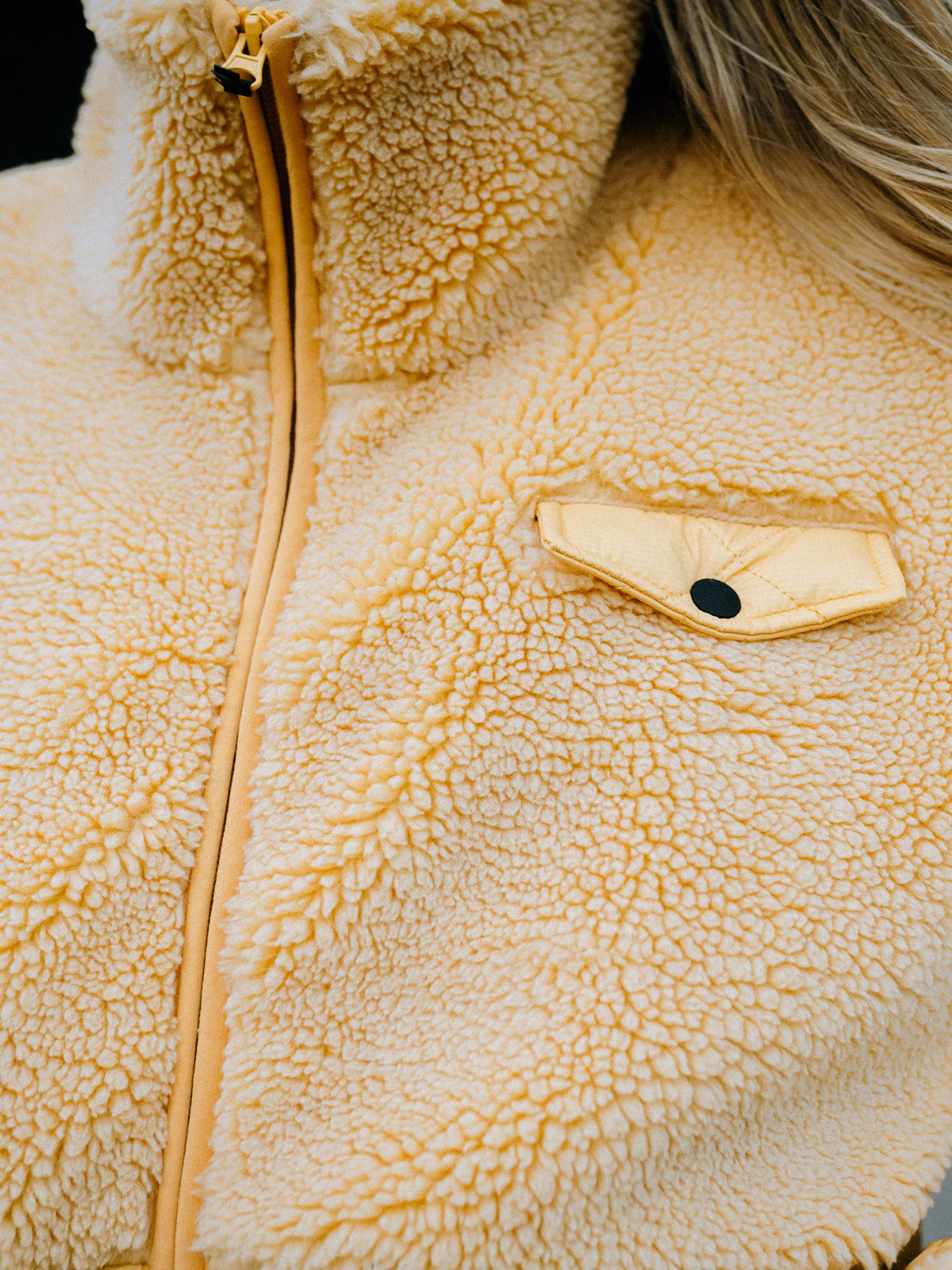 Becca Women Teddy Jacket | Yellow