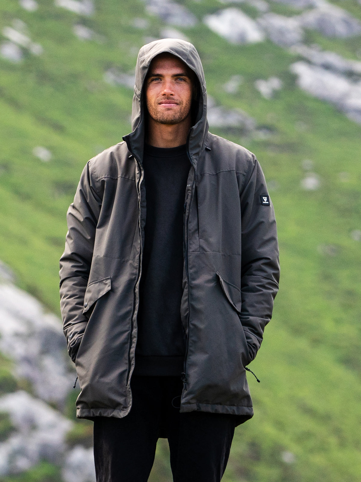 Nelson Herren Parka Jacke | Grün