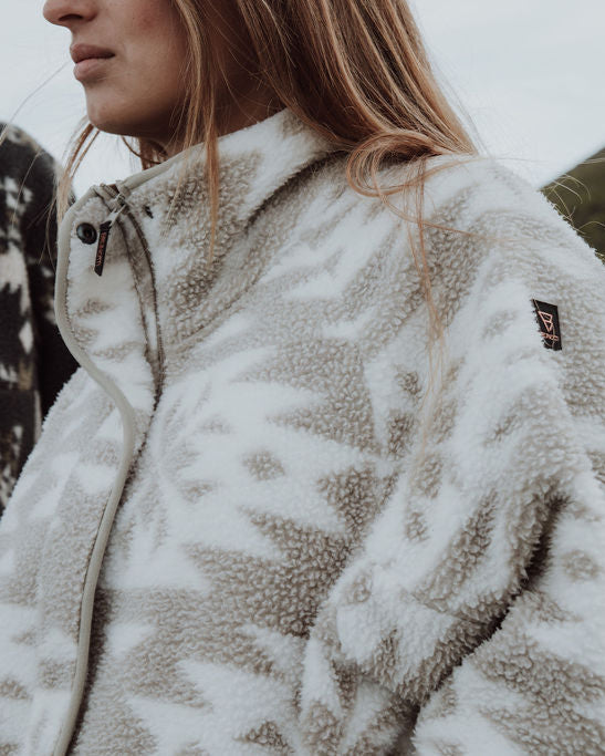 Powchou-Print Dames Fleece | Polar Fungi