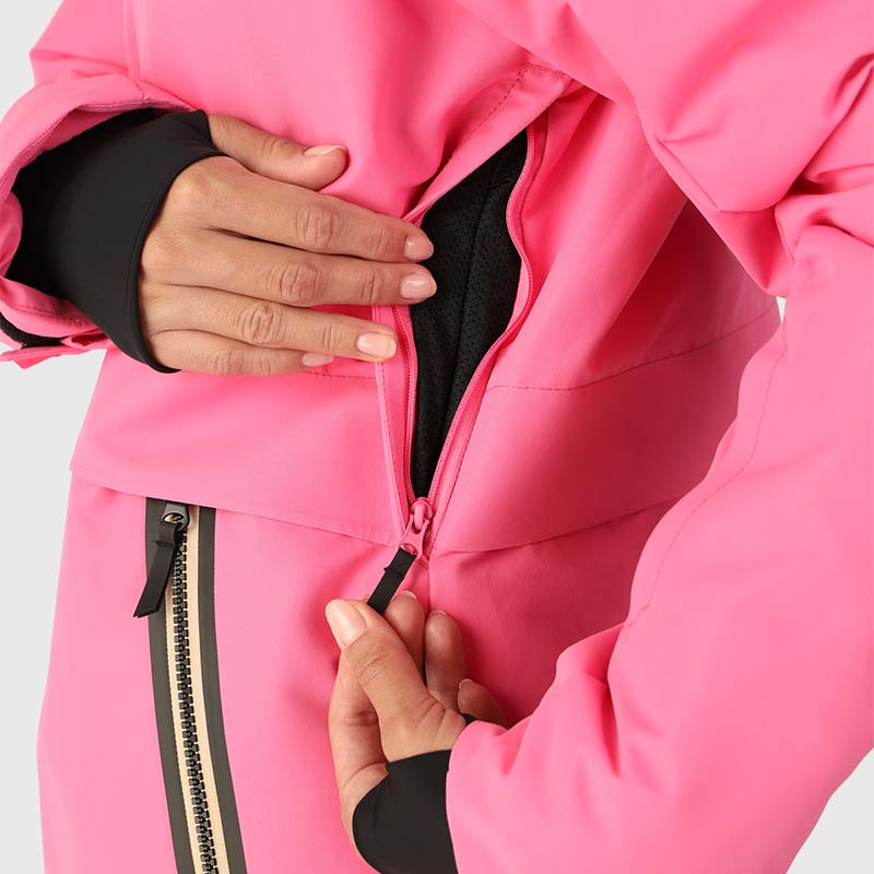 venting system for womens jacket