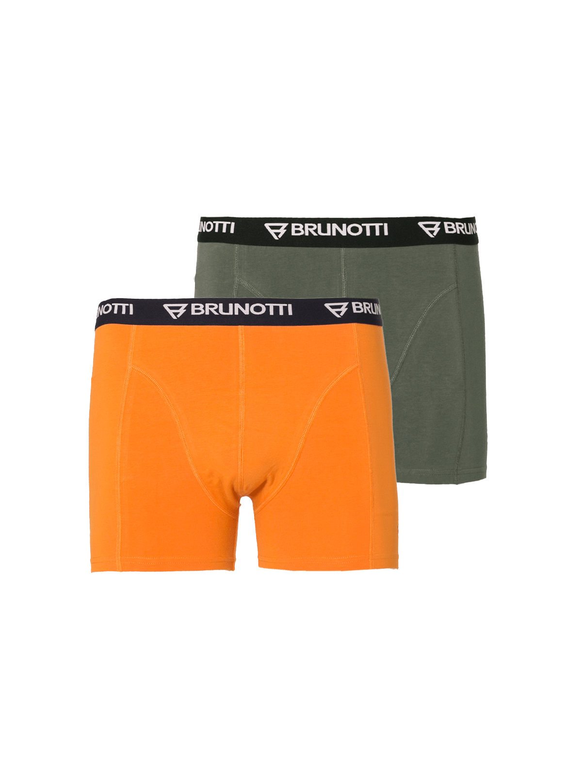 Sido 2-pack Men Boxer Briefs | Green + Orange - Brunotti