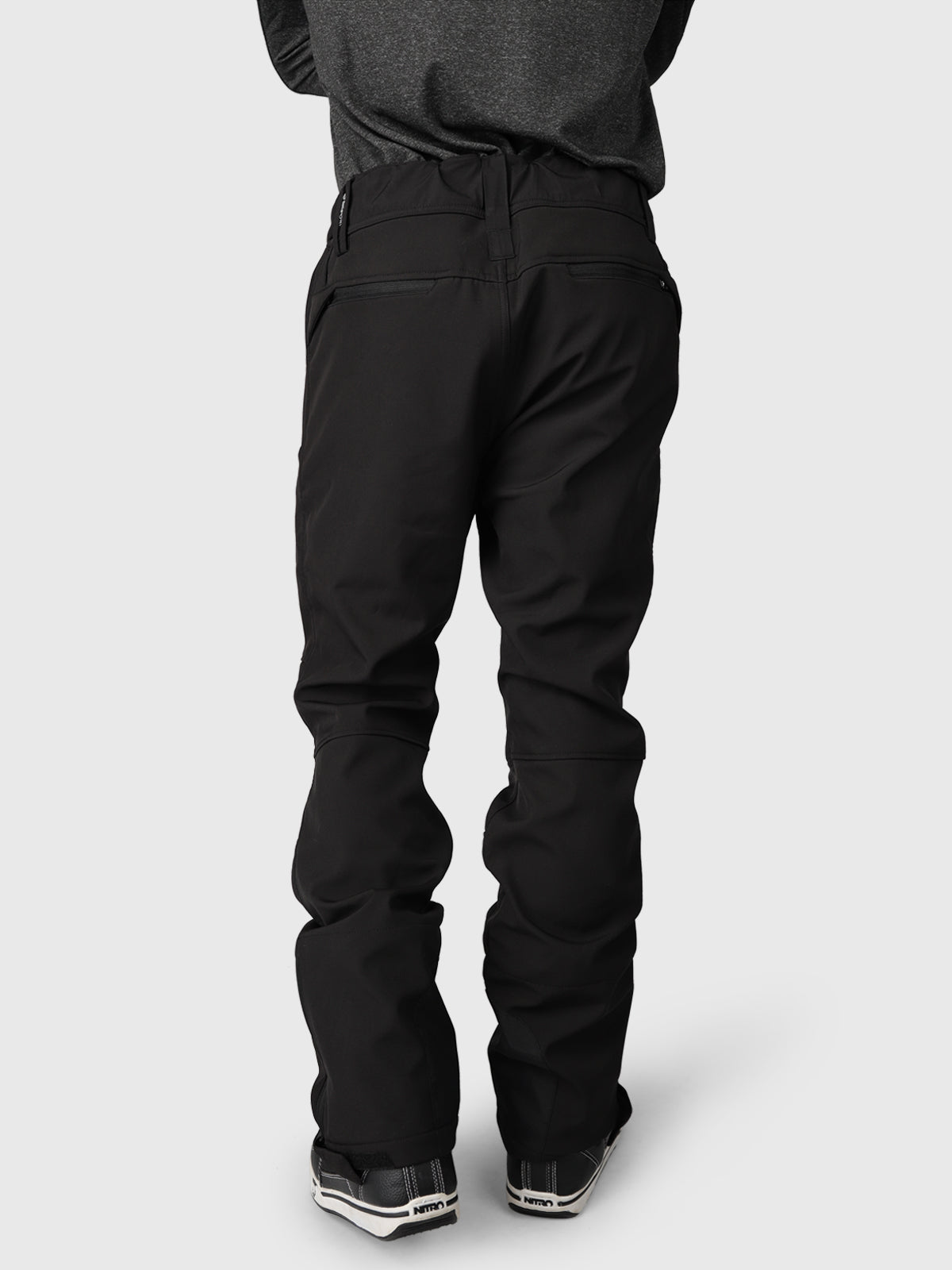 Huygens-N Heren Softshell Skibroek | Zwart