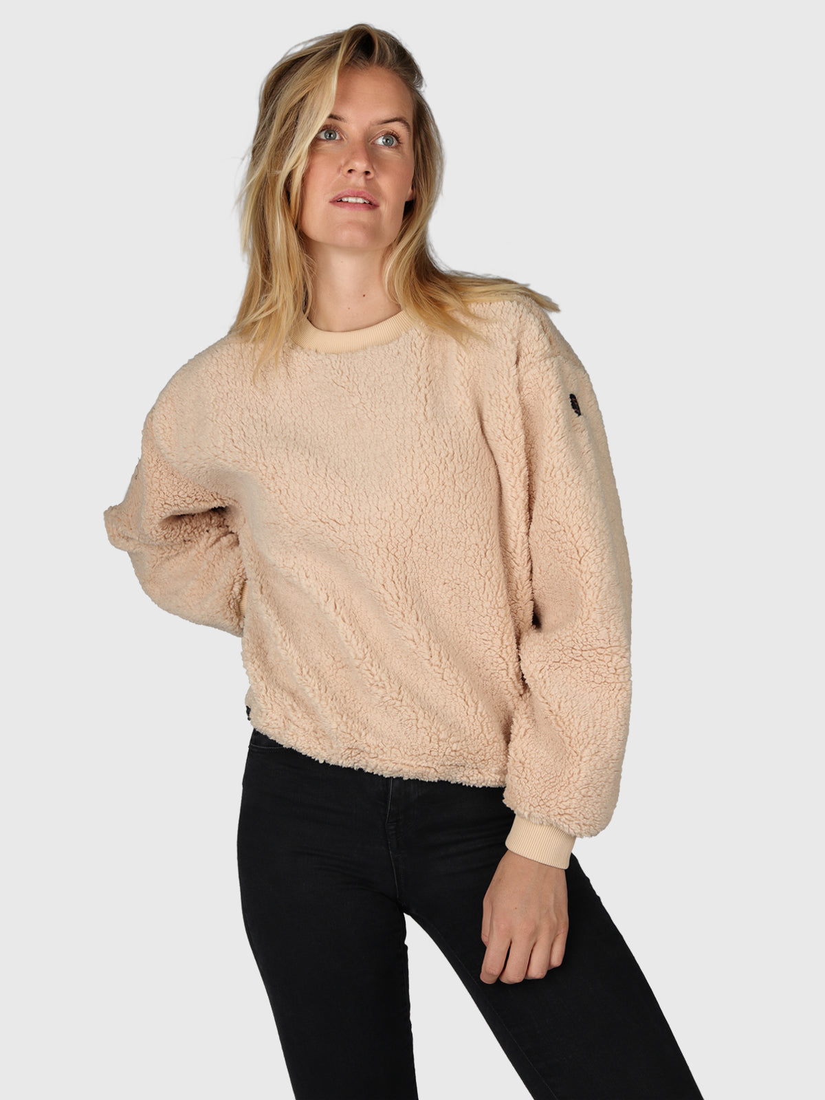 Jiminy Damen Teddy Sweatshirt | Weiß