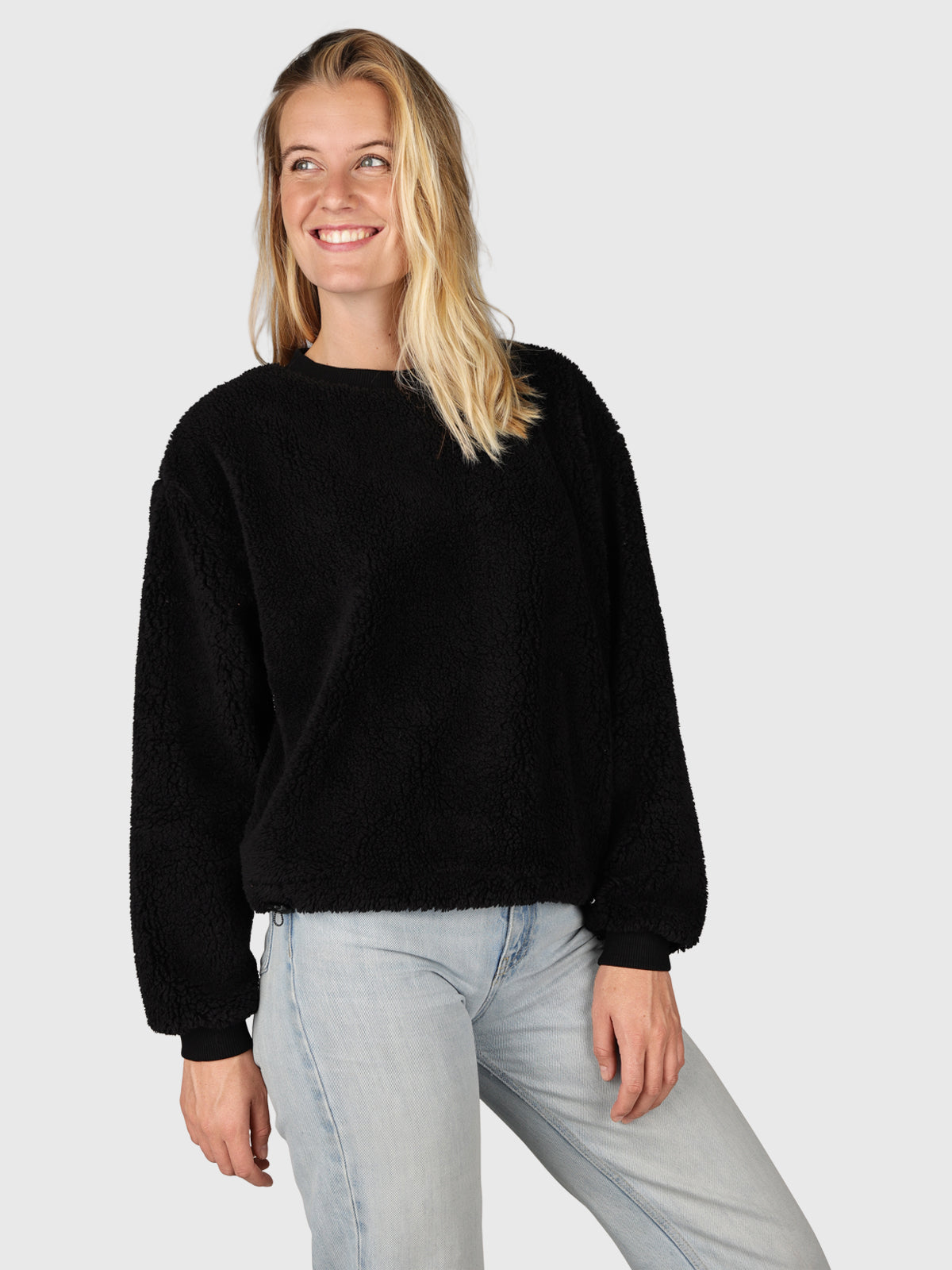 Jiminy Damen Teddy Sweatshirt | Schwarz