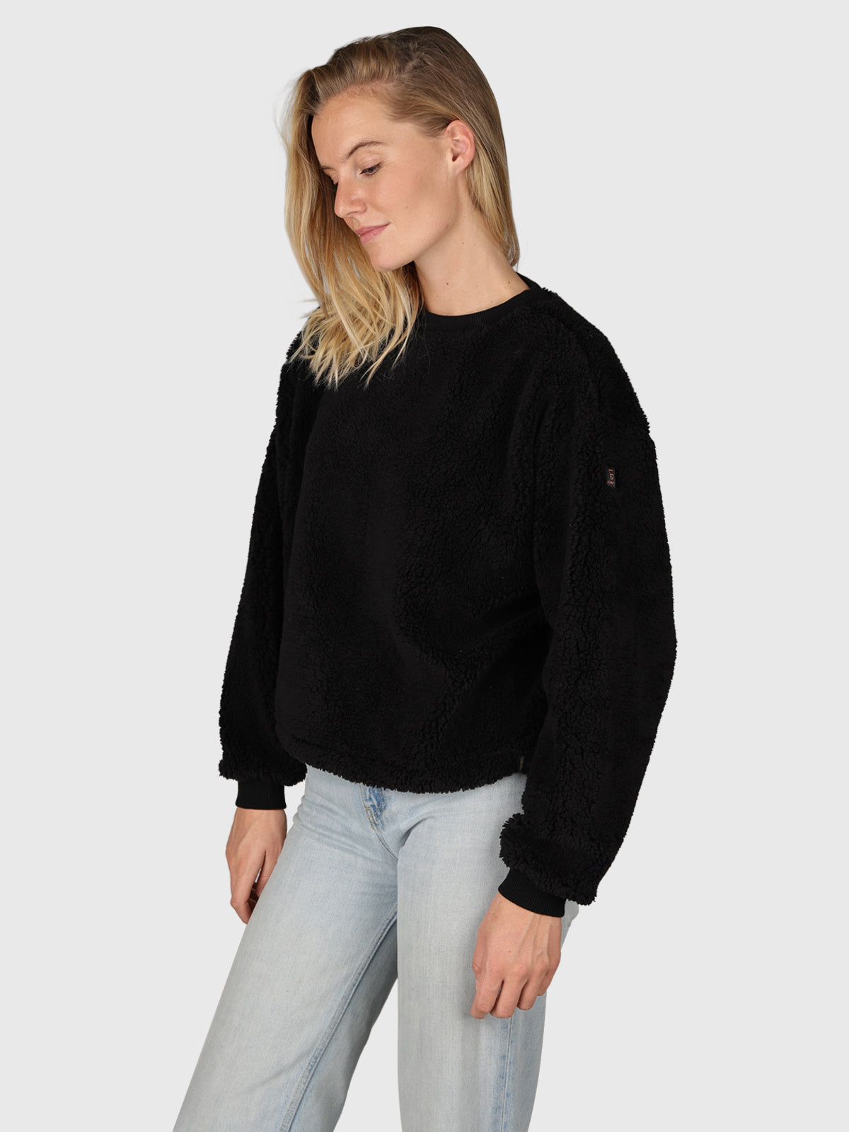 Jiminy Damen Teddy Sweatshirt | Schwarz