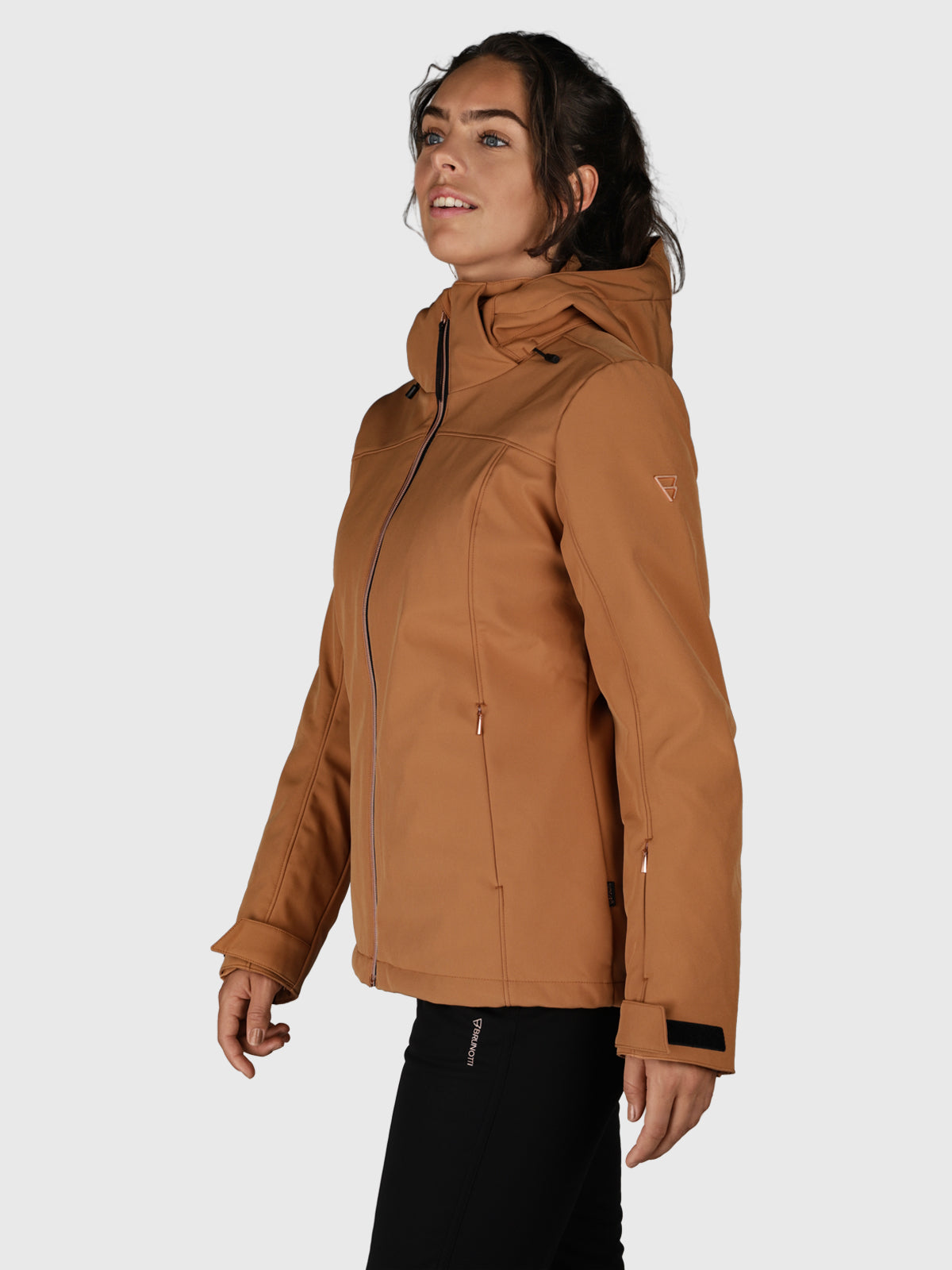 Aries-N Damen Softshell Jacke | Braun