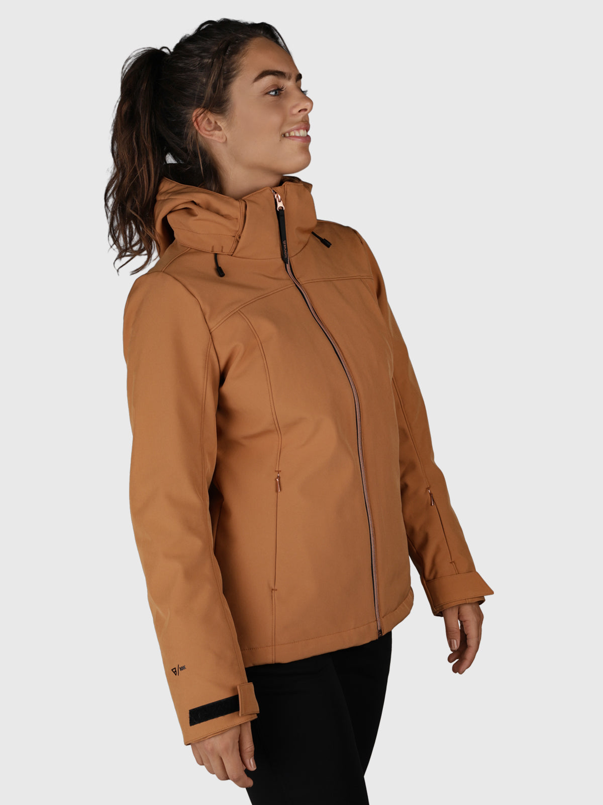 Aries-N Damen Softshell Jacke | Braun