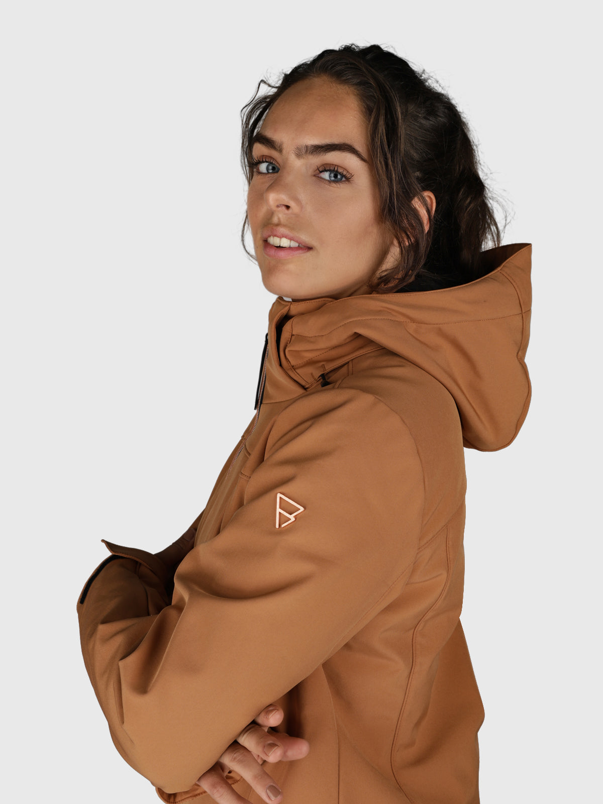 Aries-N Women Softshell Jacket | Brown
