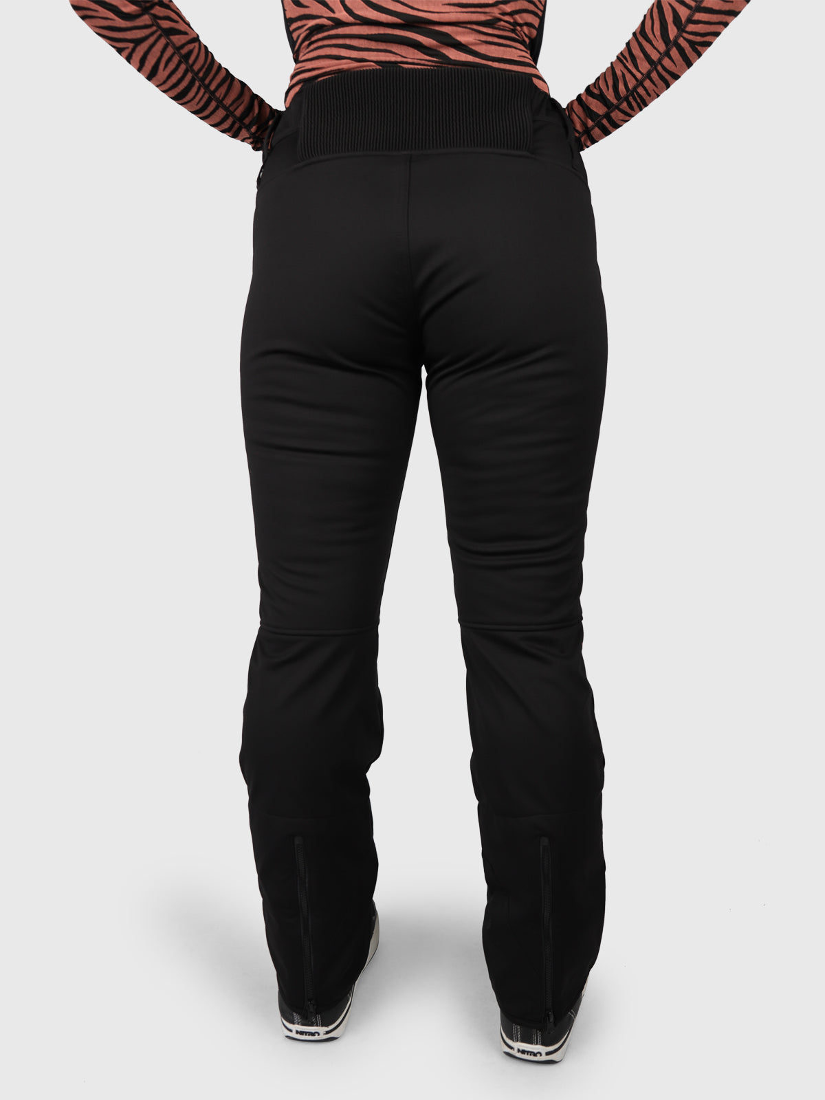 Coldlake Dames Softshell Skibroek Curvy Fit | Zwart