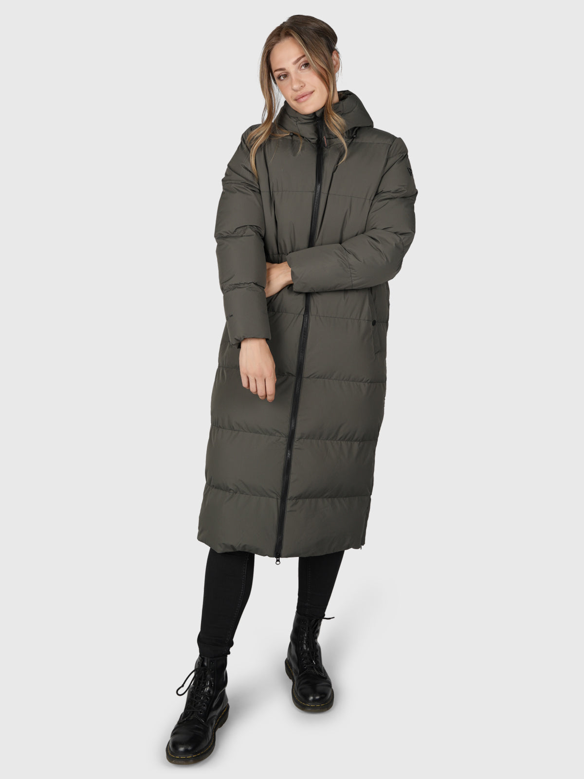 Bigsur Dames Lange Puffer Jas | Groen