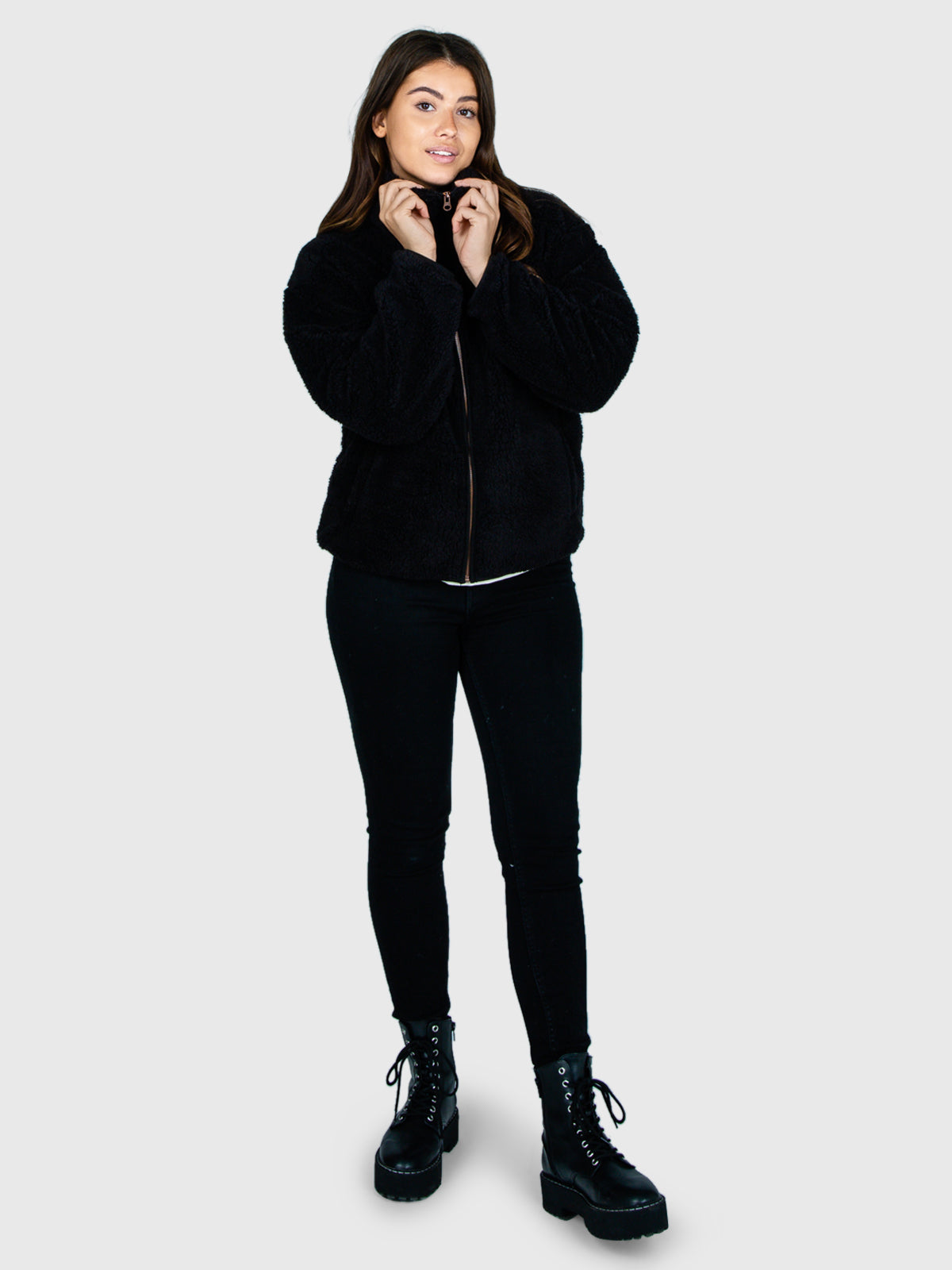 Huntress Women Fleece Jacket | Schwarz