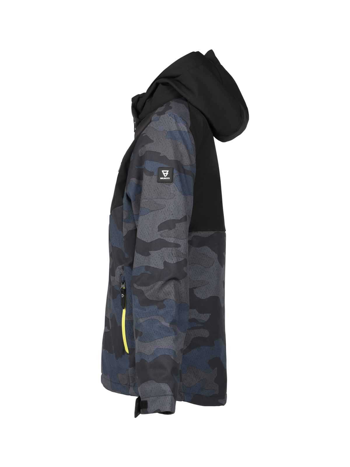 Twinstroky-AO Jungen Softshell-Skijacke | Camouflage Grau