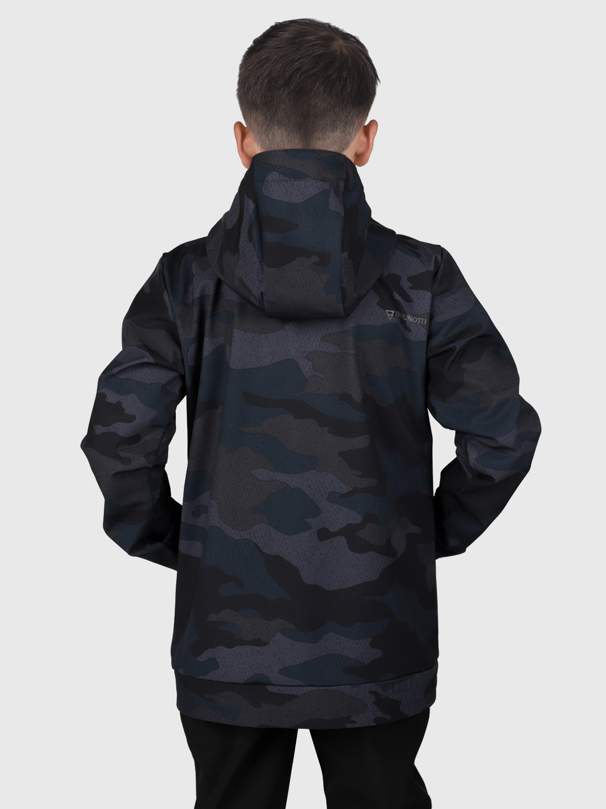 Cranemory-AO Jungen Anorak Softshell Jacke | Camouflage Grau