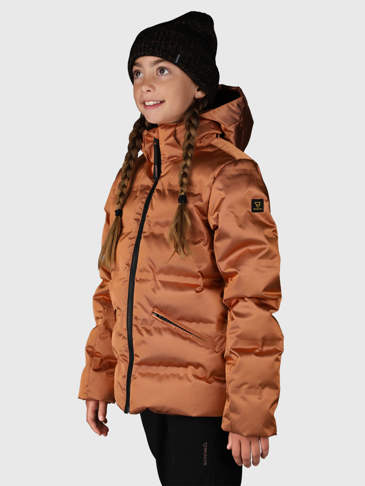 Alta-Copper Girls Puffer Snow Jacket | Brown