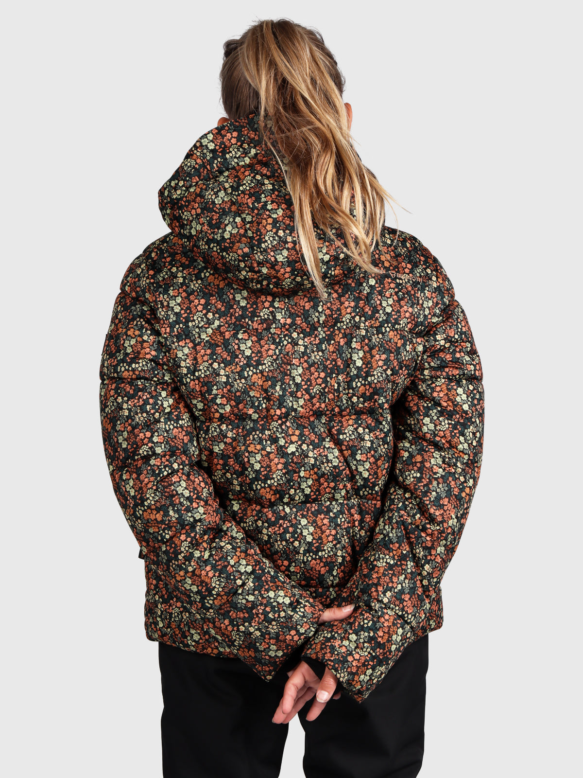 Mirina-Flower Meisjes Puffer Ski Jas | Bloemenprint