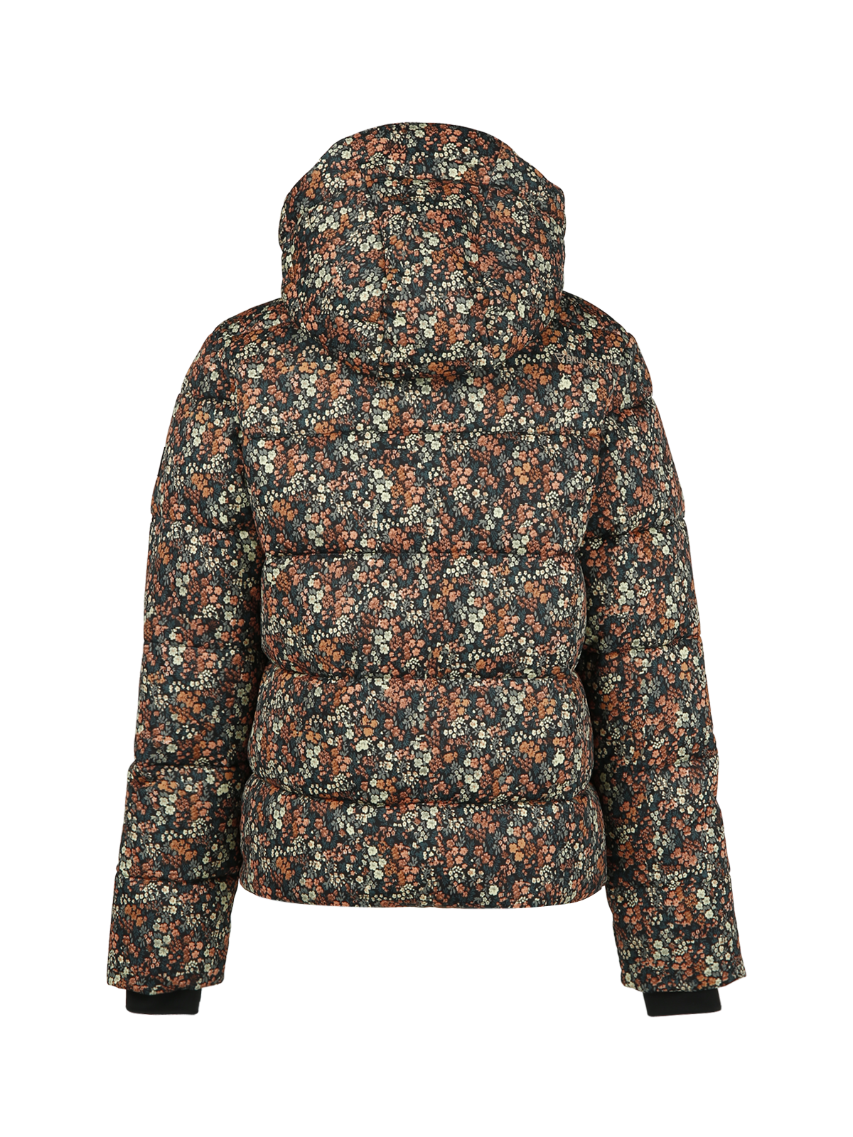 Mirina-Flower Meisjes Puffer Ski Jas | Bloemenprint