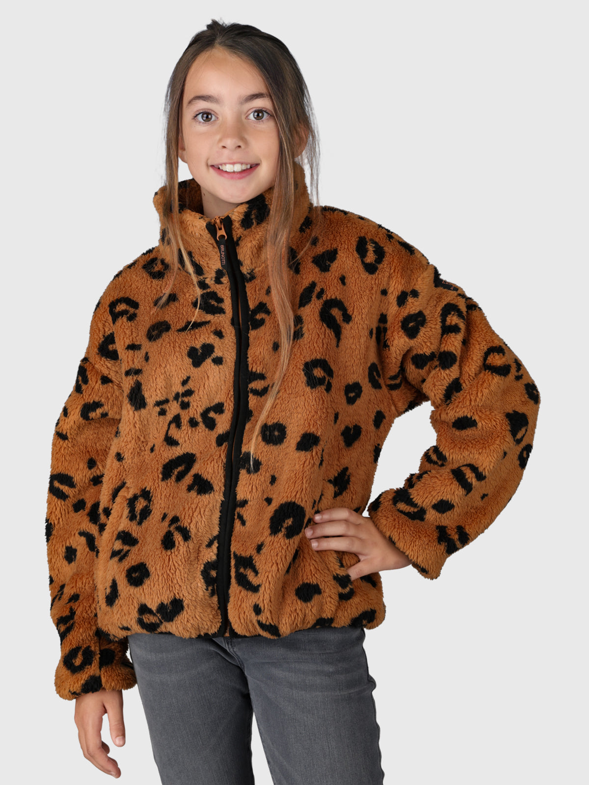 Huntressa-AO Mädchen Teddy Jacke | Panther Druck