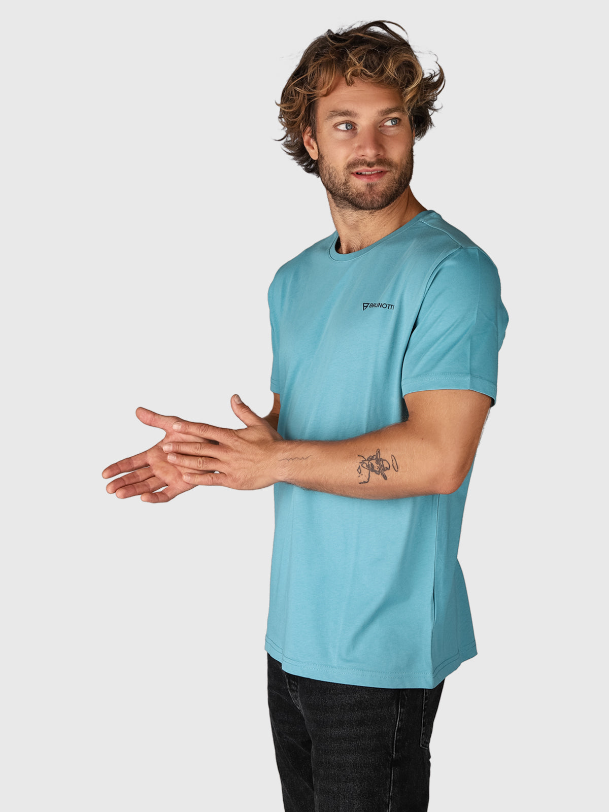 Milon-Back-R Herren T-shirt |  Blau