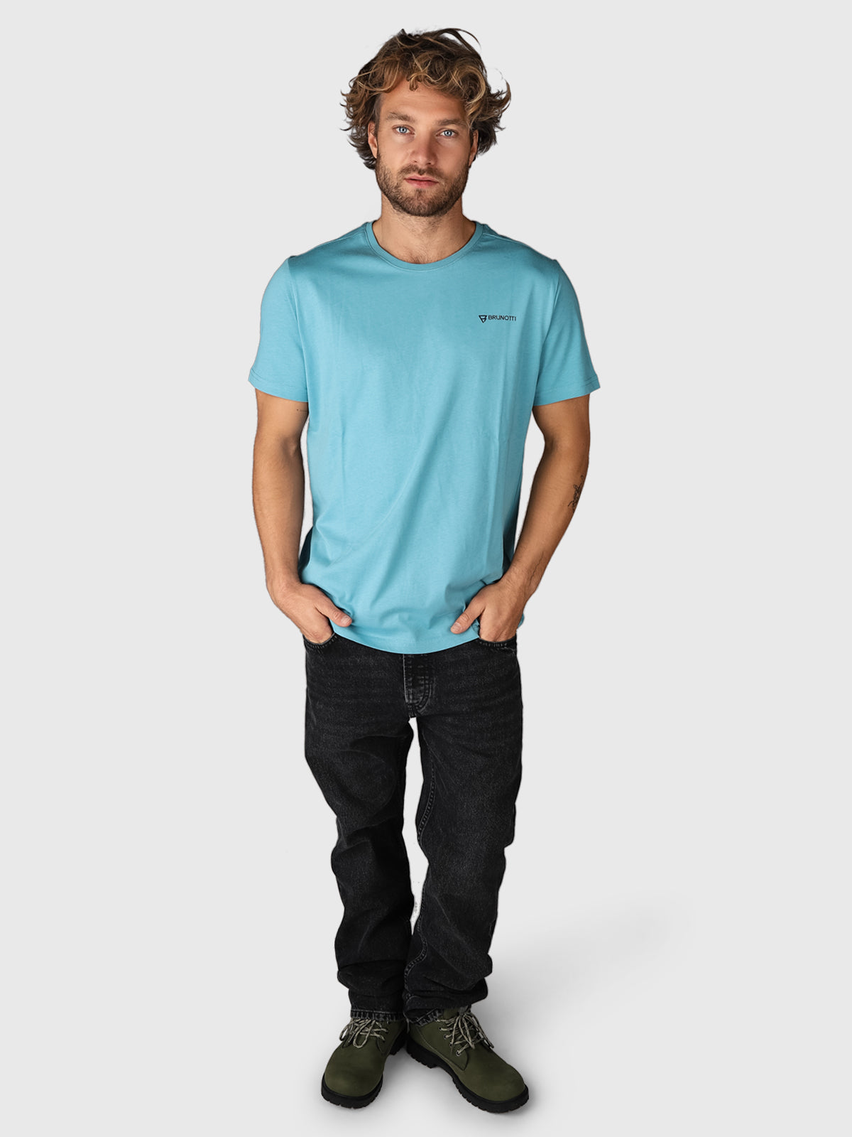 Milon-Back-R Heren T-shirt | Blauw