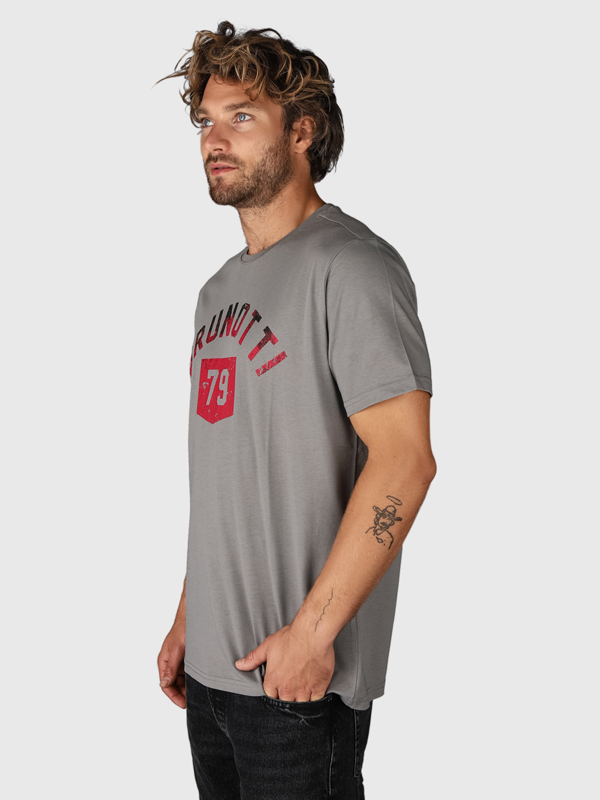 Milon-Logo-R Men T-shirt | Grey