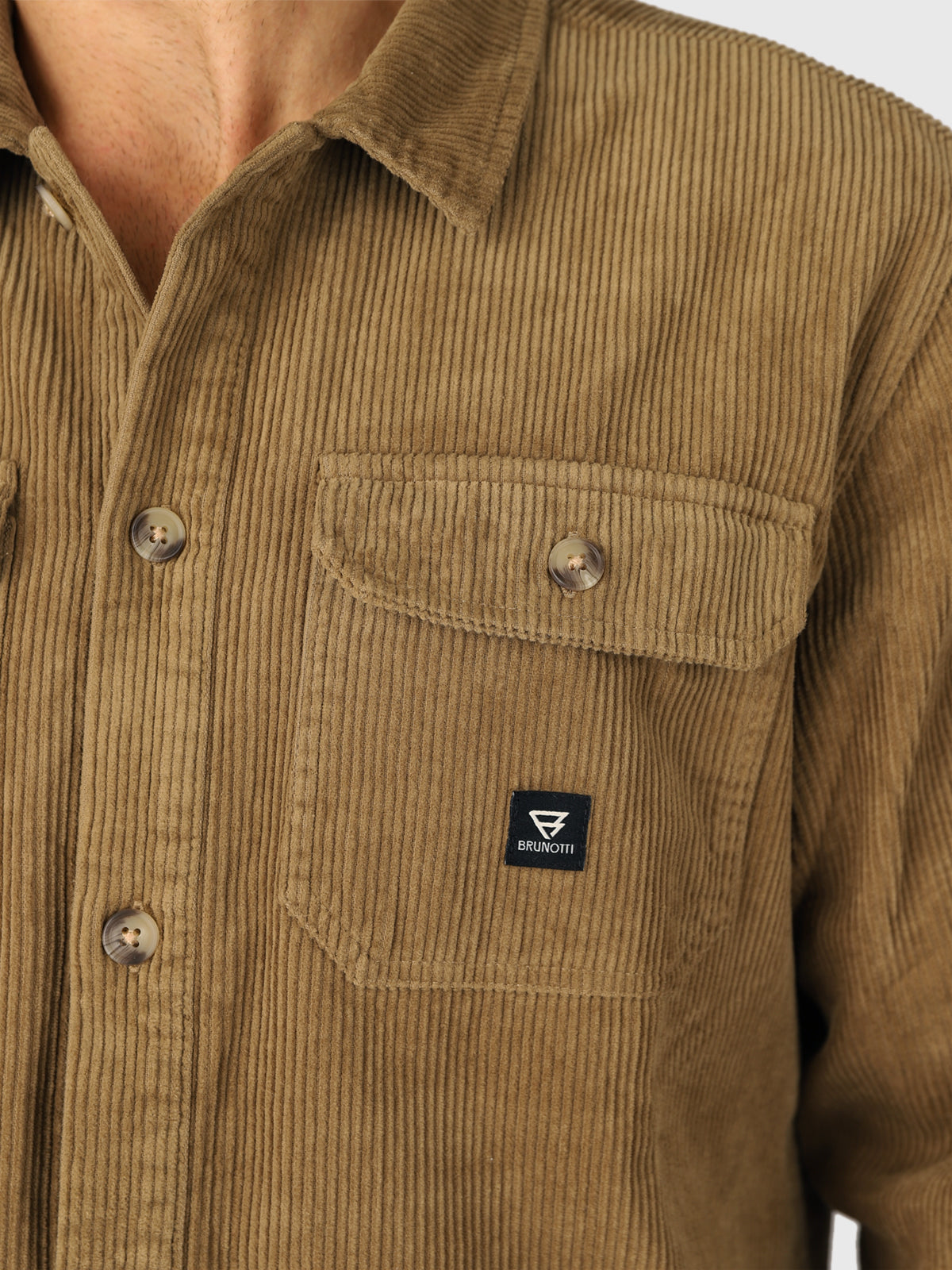 Mitra-R 男士衬衫 | 棕色