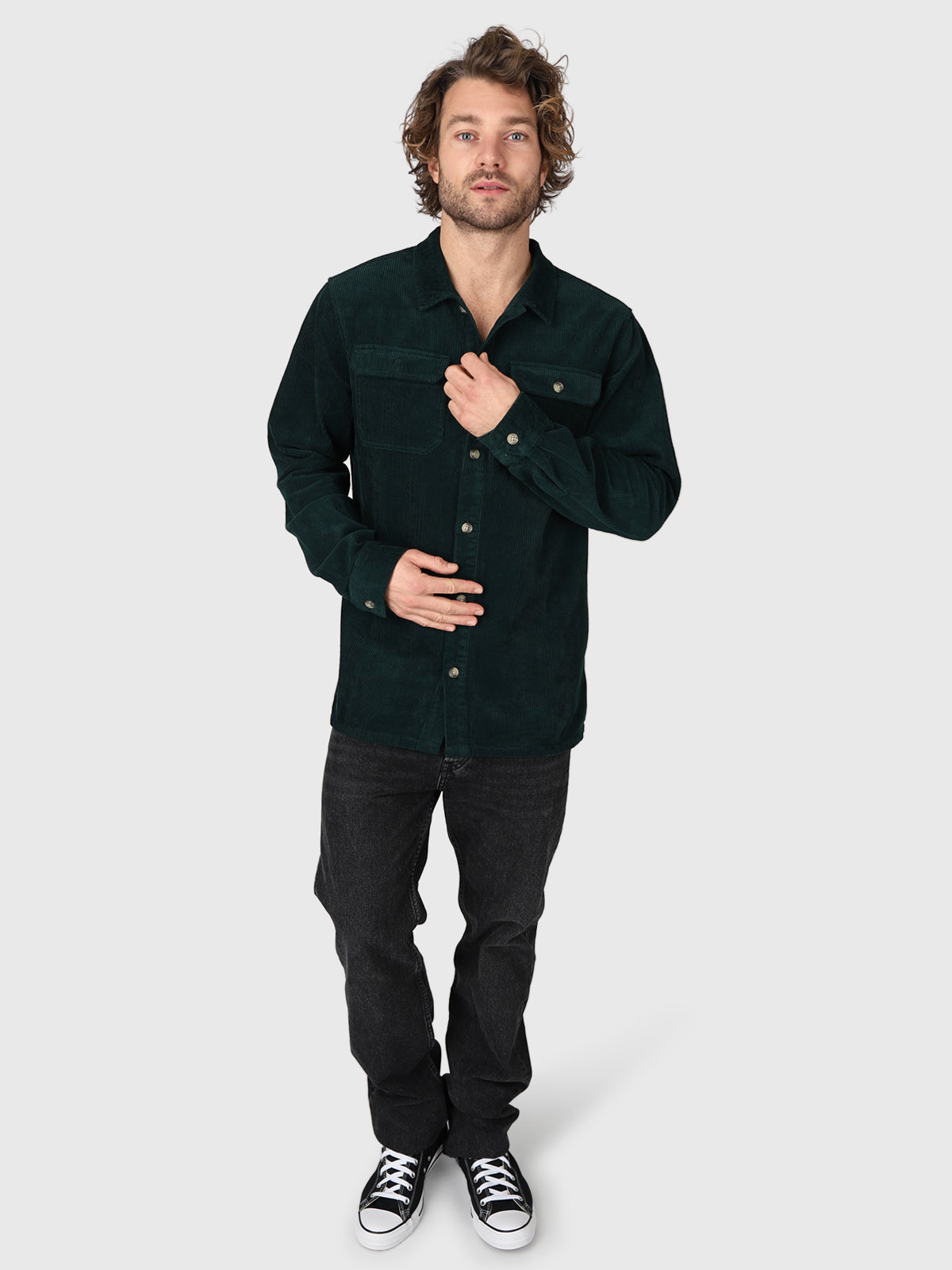 Mitra-R 男士衬衫 | 绿色