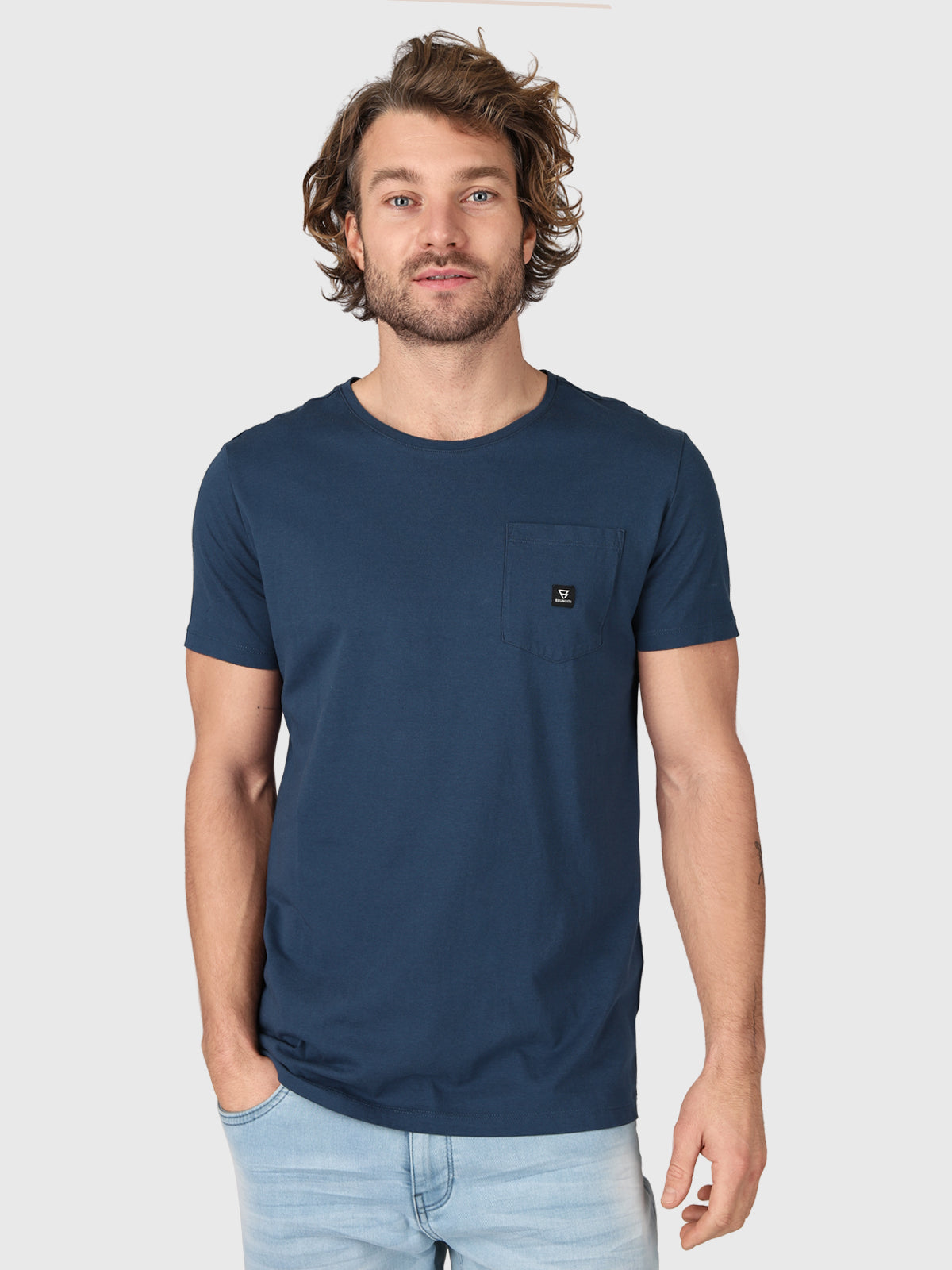 Axle-Slub T-shirt | Blauw