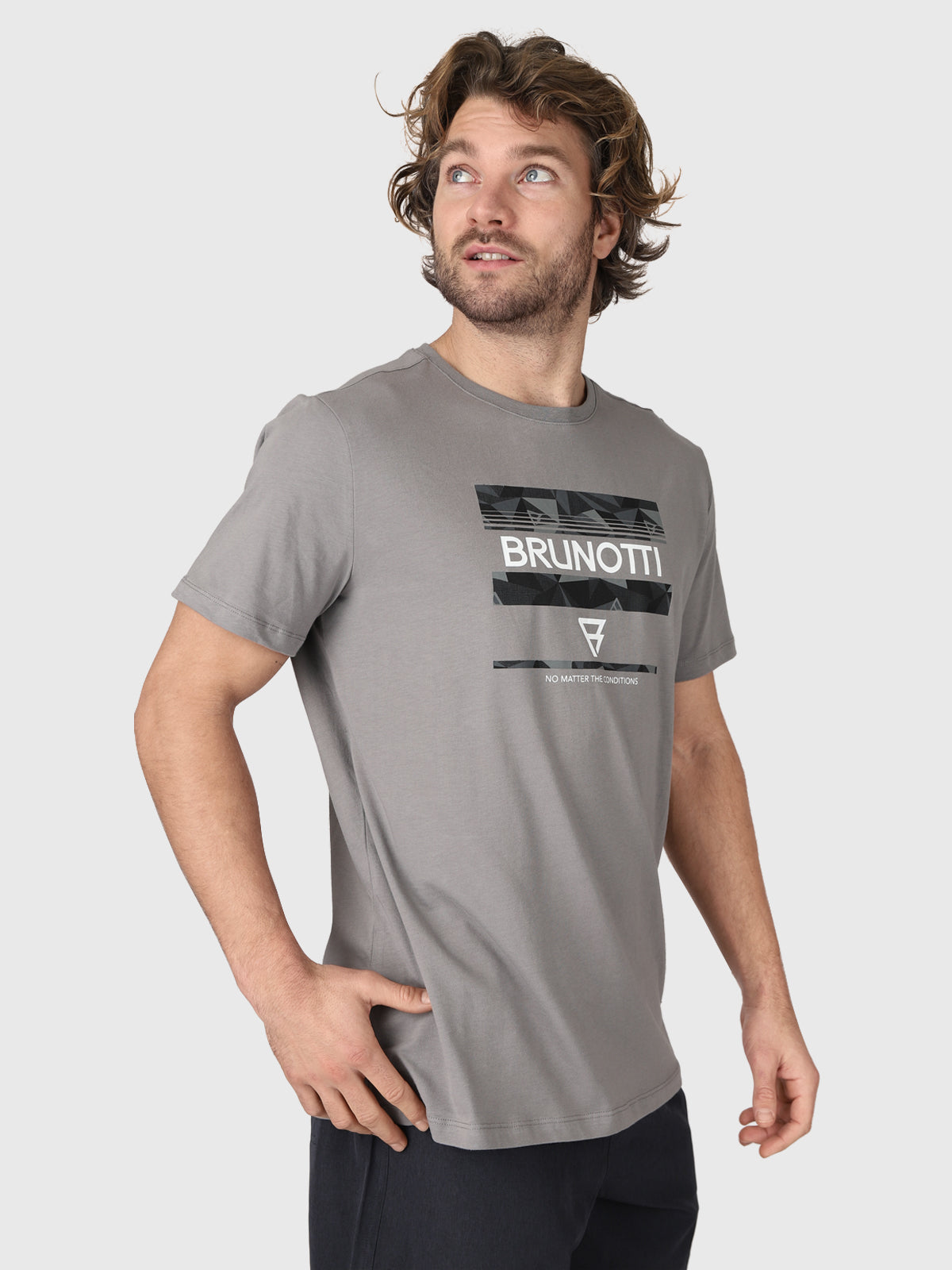 Funblock Men T-Shirt | Grey