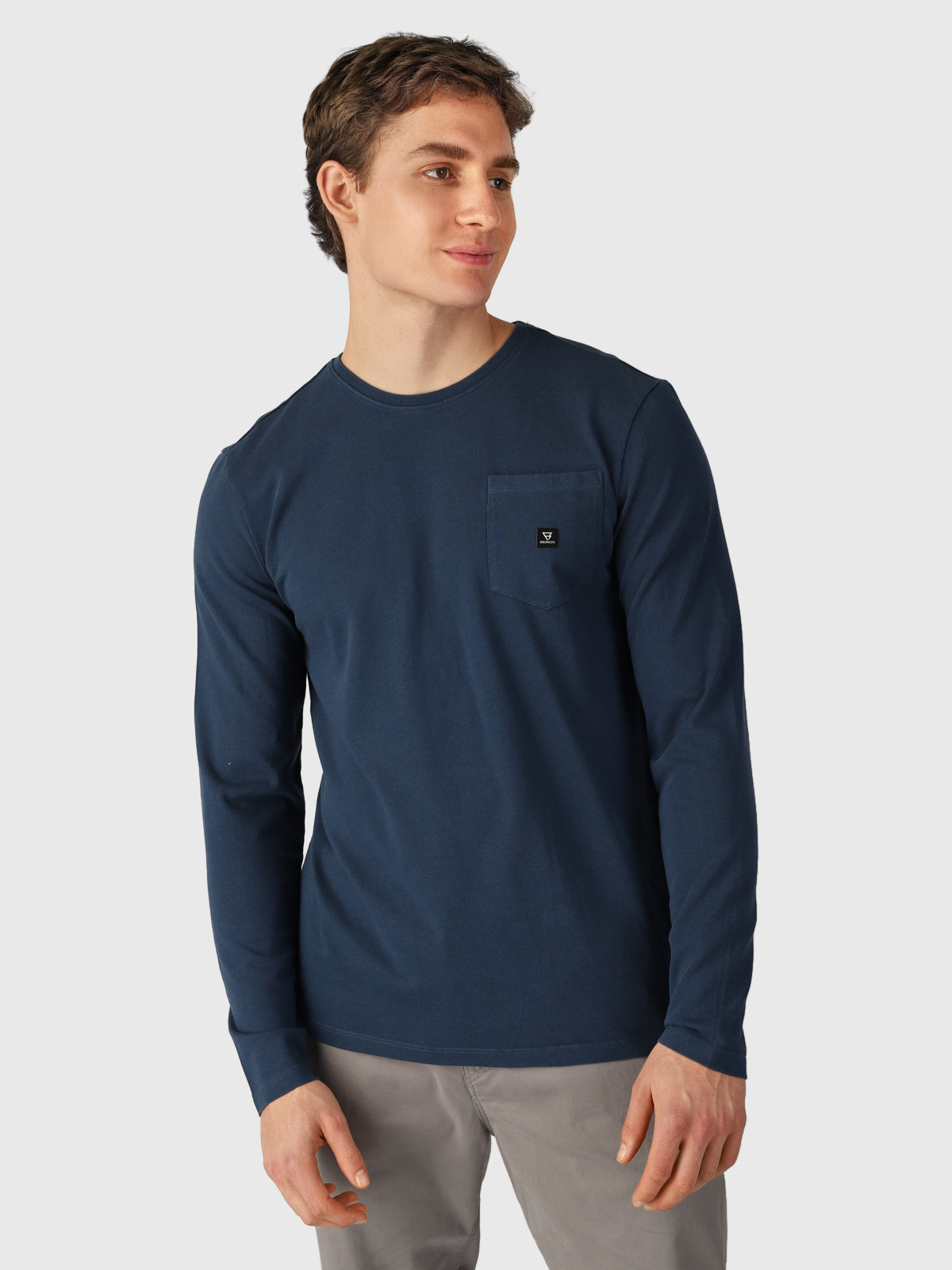 Pascal Herren Langarm T-Shirt | Blau