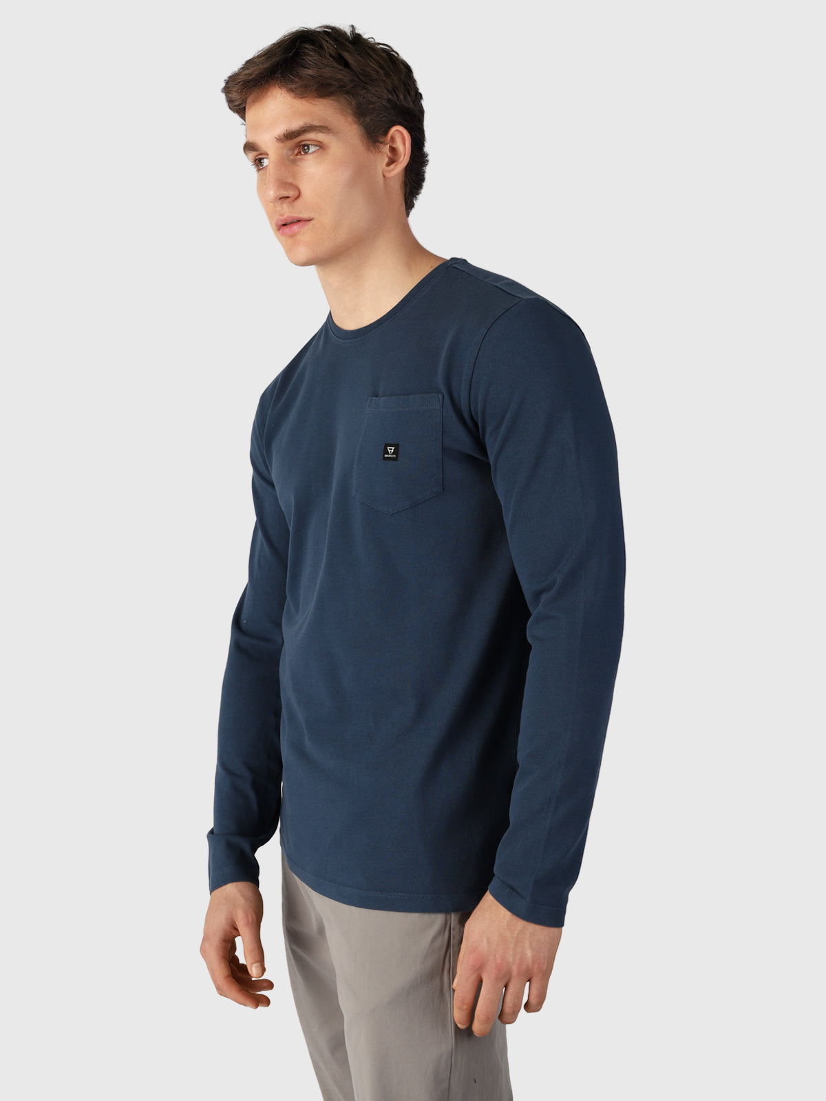 Pascal Herren Langarm T-Shirt | Blau
