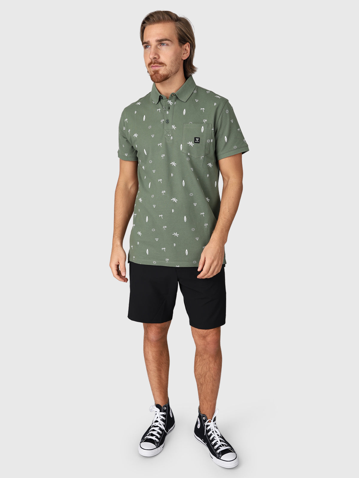 Addax-AO Men Polo Shortsleeve | Vintage Green