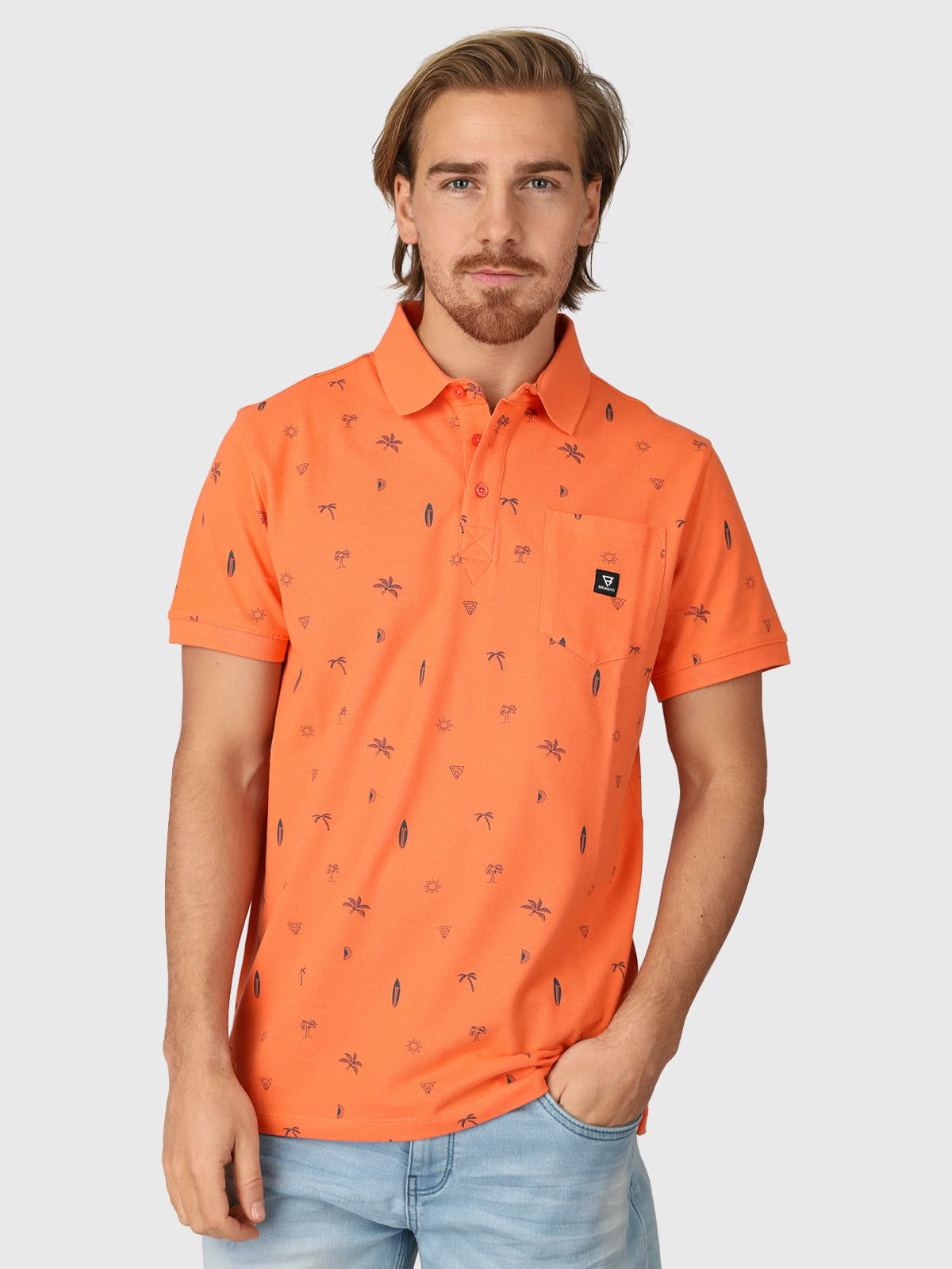 Addax-AO Men Polo Shortsleeve | Orange