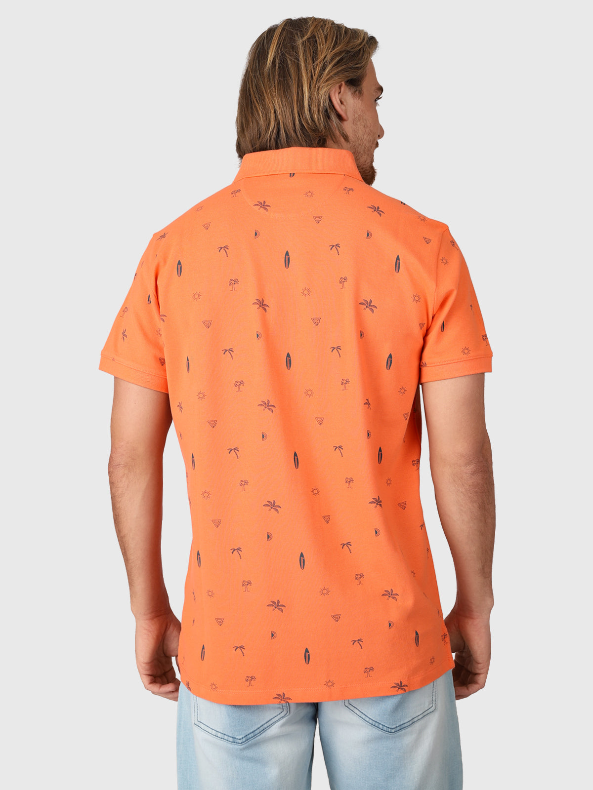 Addax-AO Herren Polo Shortsleeve | Orange