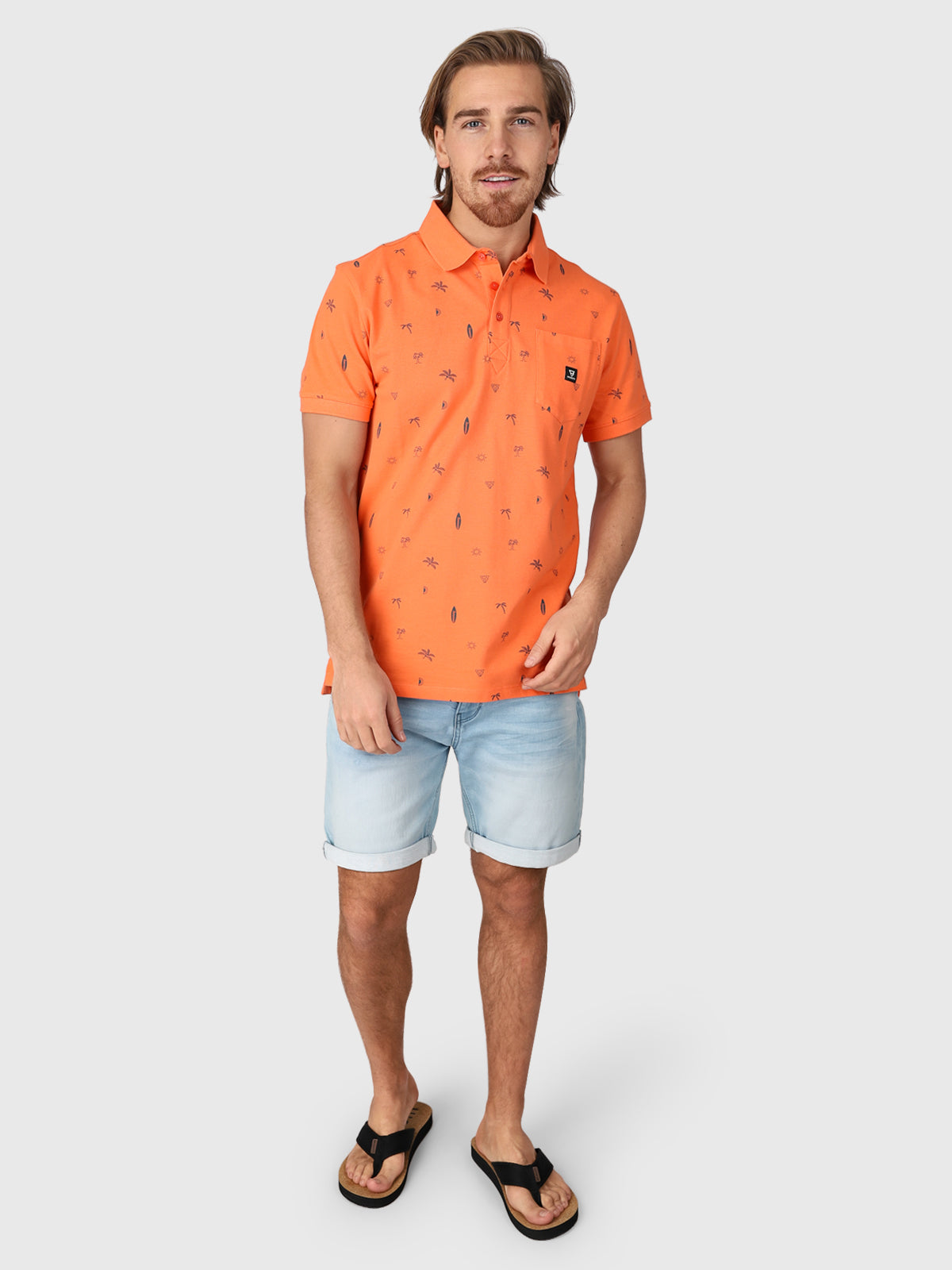 Addax-AO Herren Polo Shortsleeve | Orange