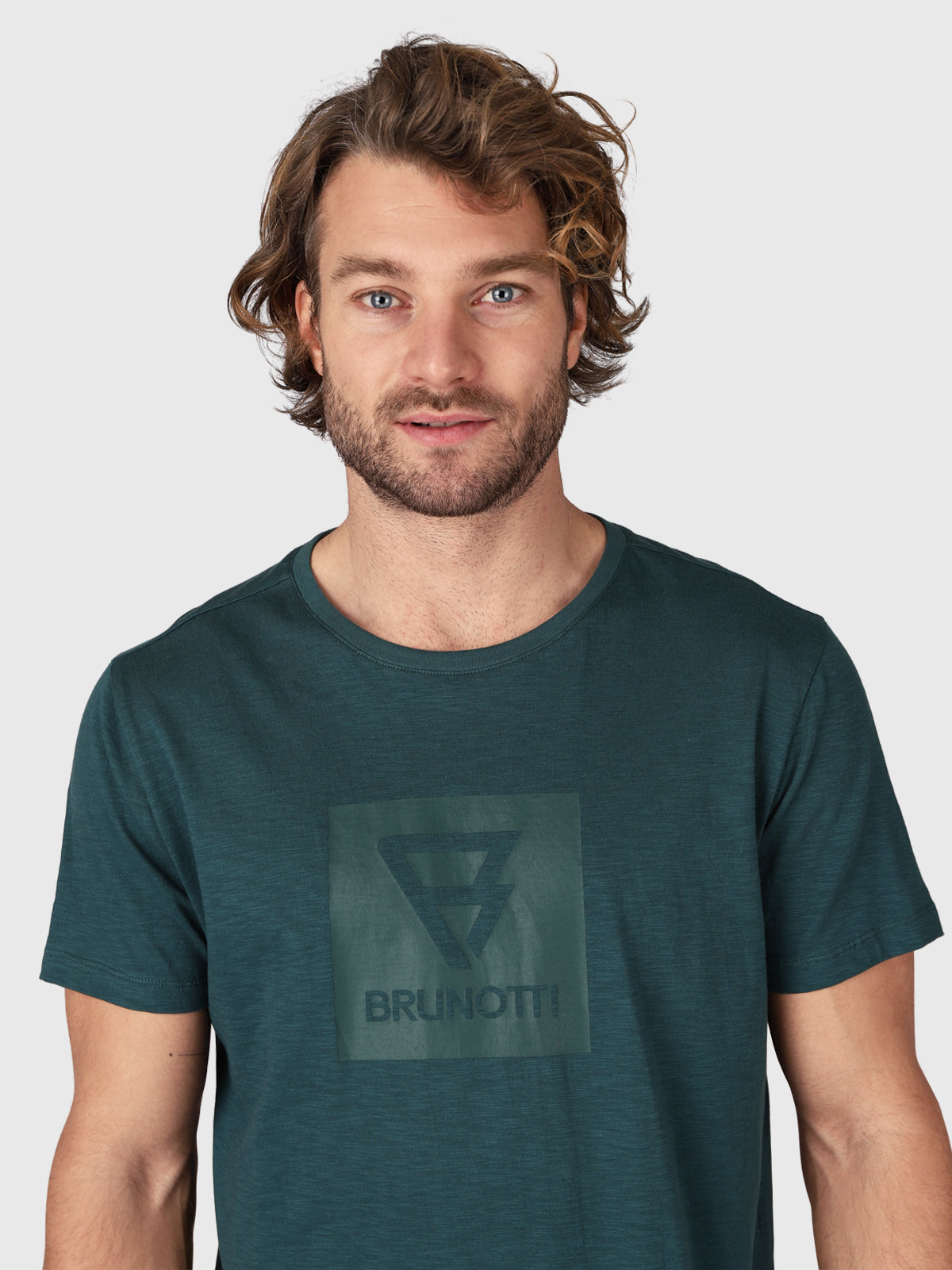 John-Logo-Slub Men T-Shirt | Green