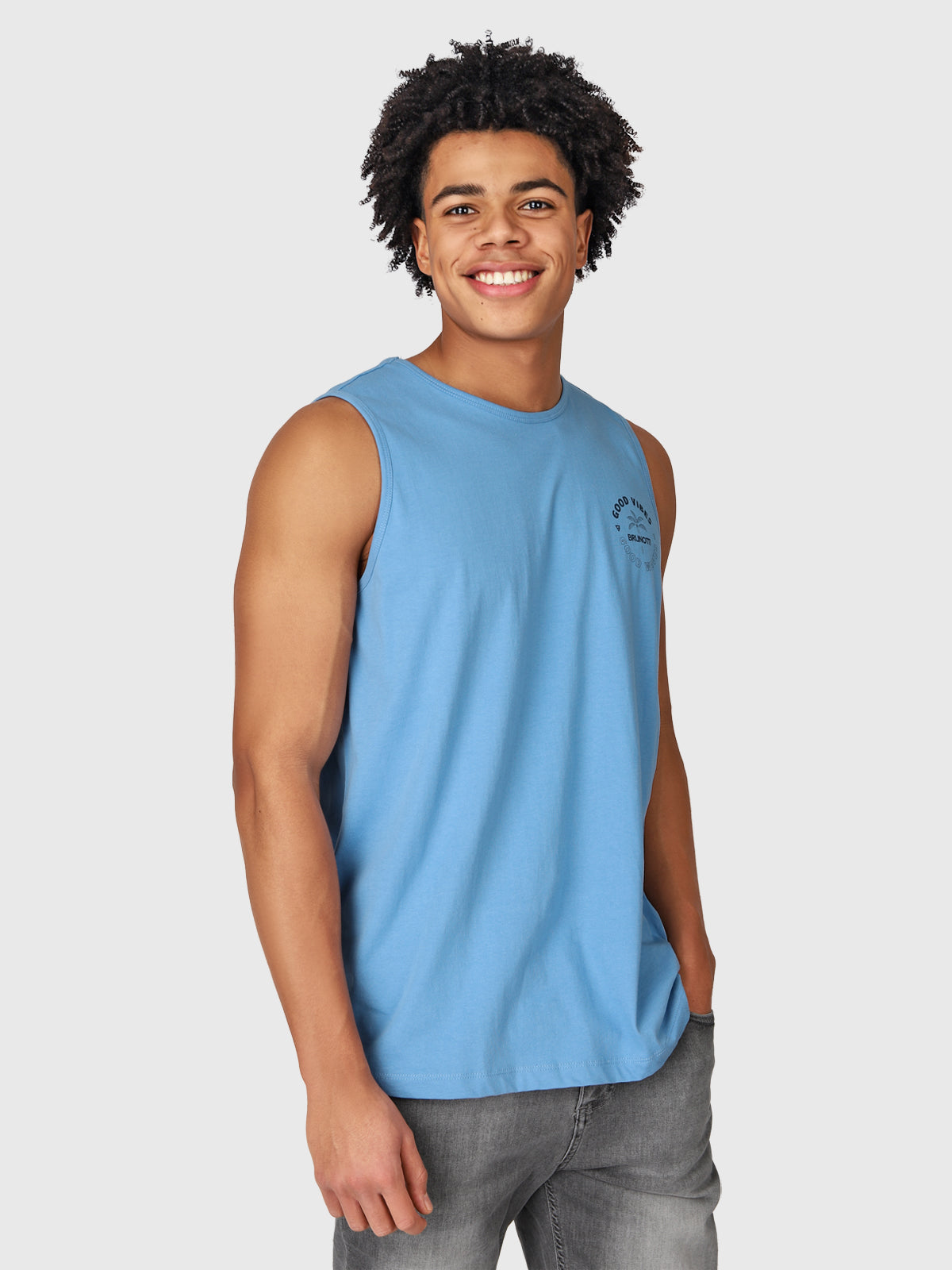 Bordan Heren Singlet | Blauw