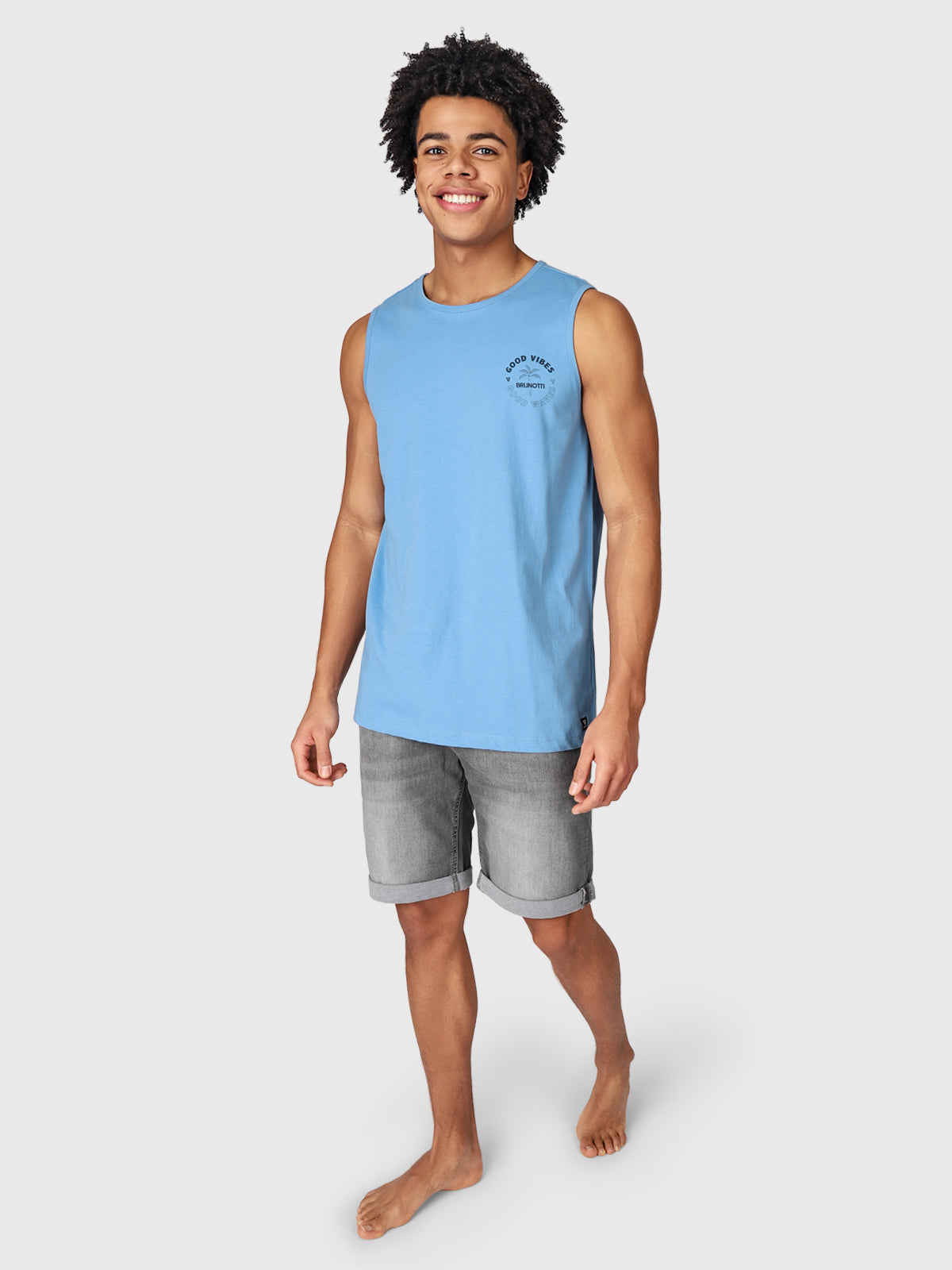 Bordan Heren Singlet | Blauw
