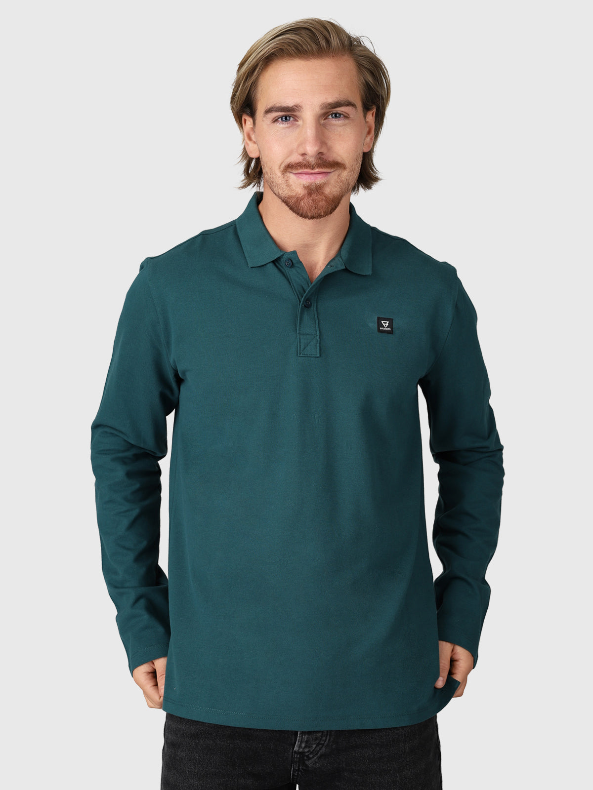 Manica Herren Polo Longsleeve | Grün