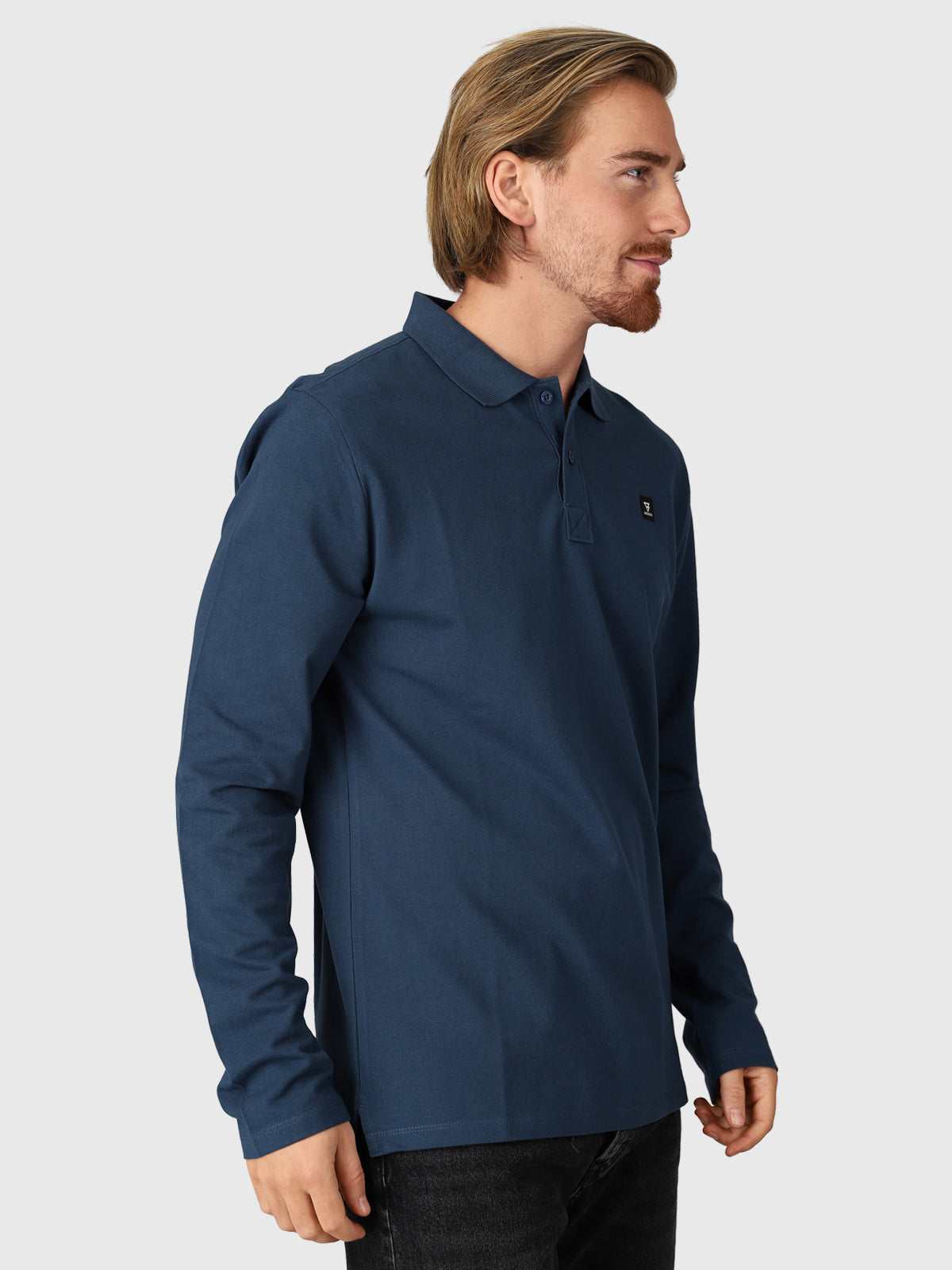 Manica Men Polo Longsleeve | Blue