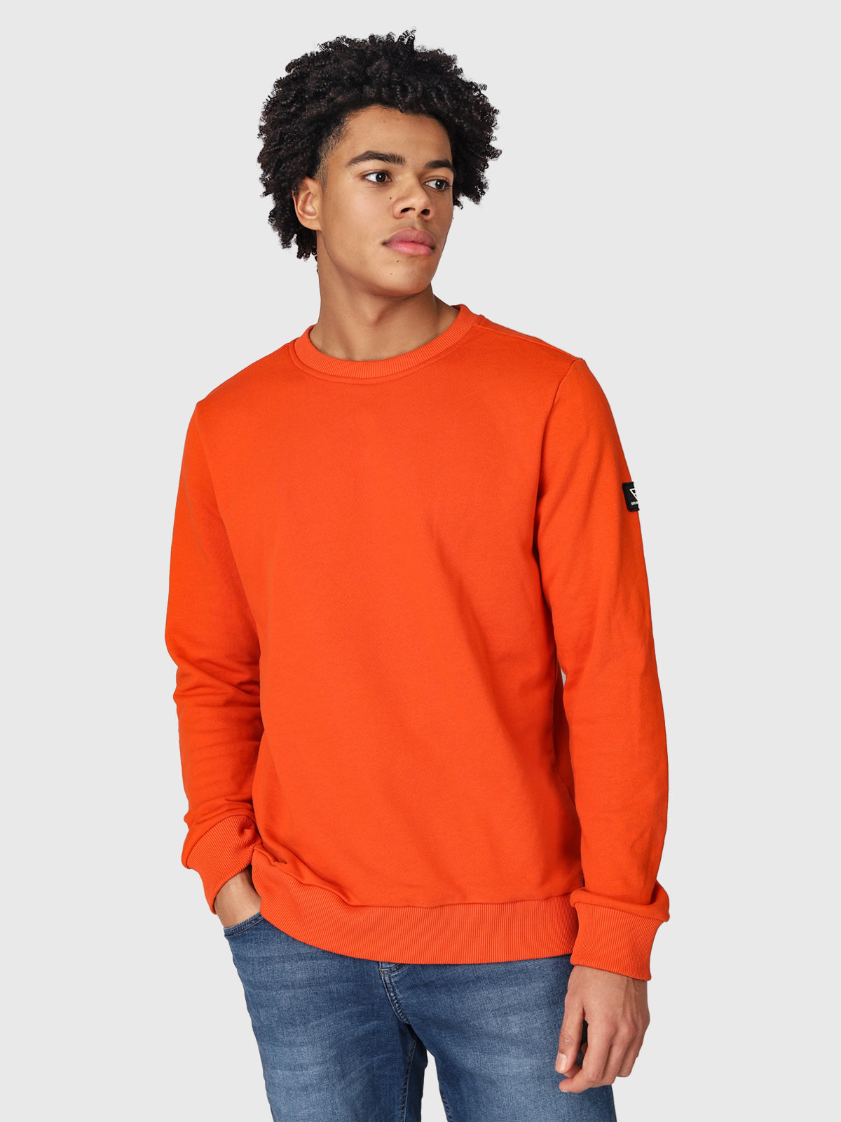 Notcher Men Sweater | Orange