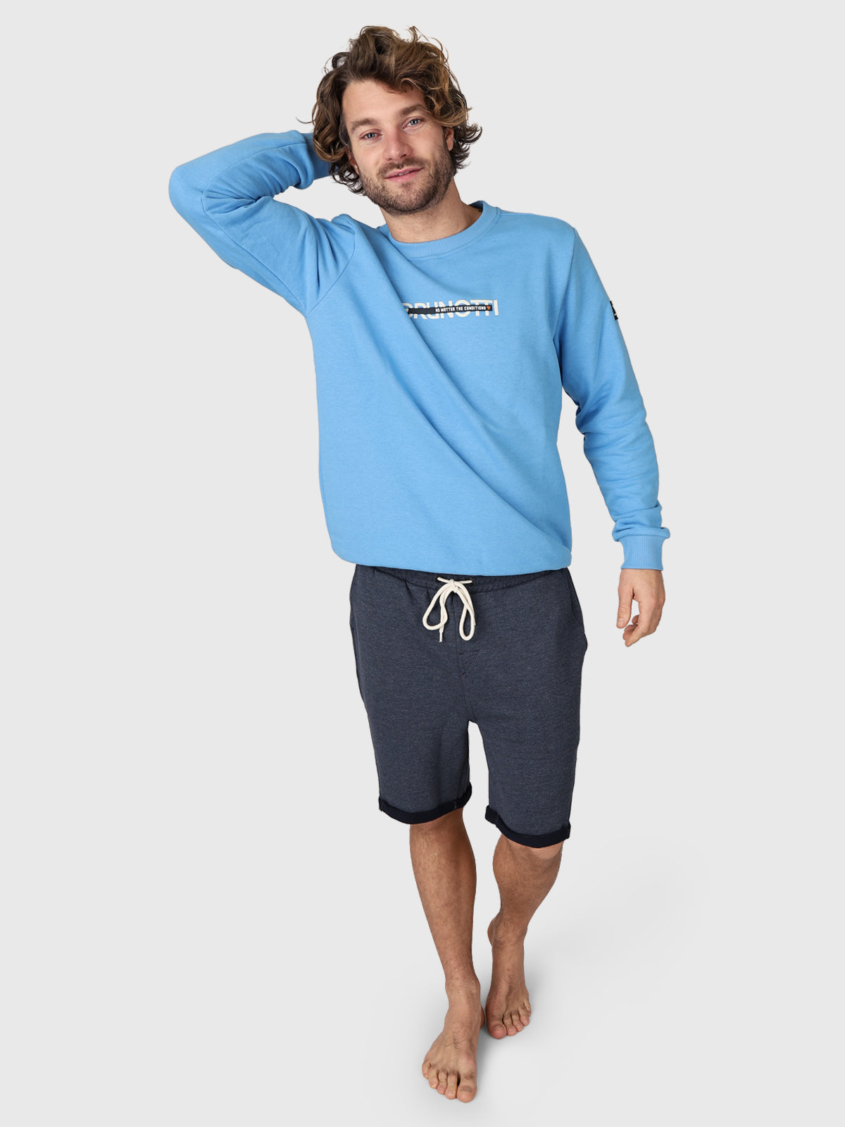 Salvino Herren Sweat Shorts | Blau